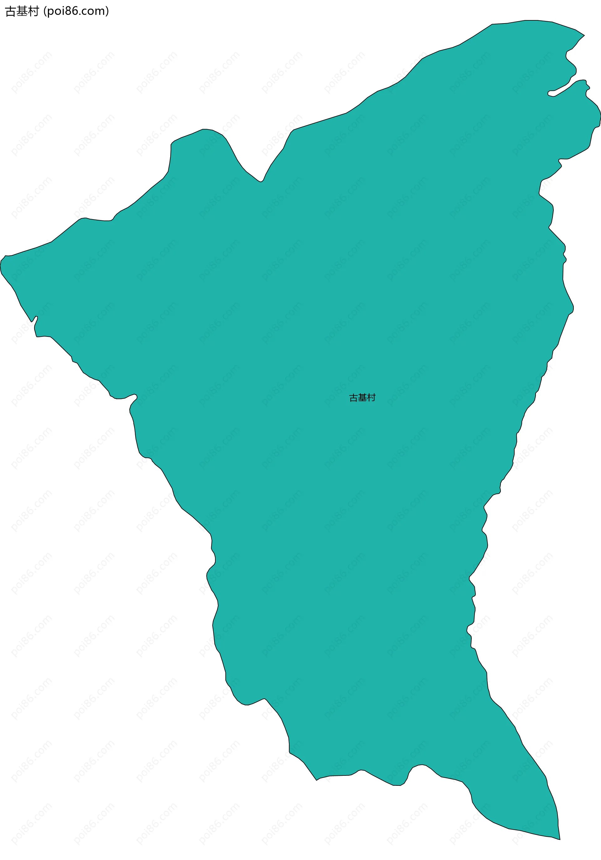 古基村边界地图