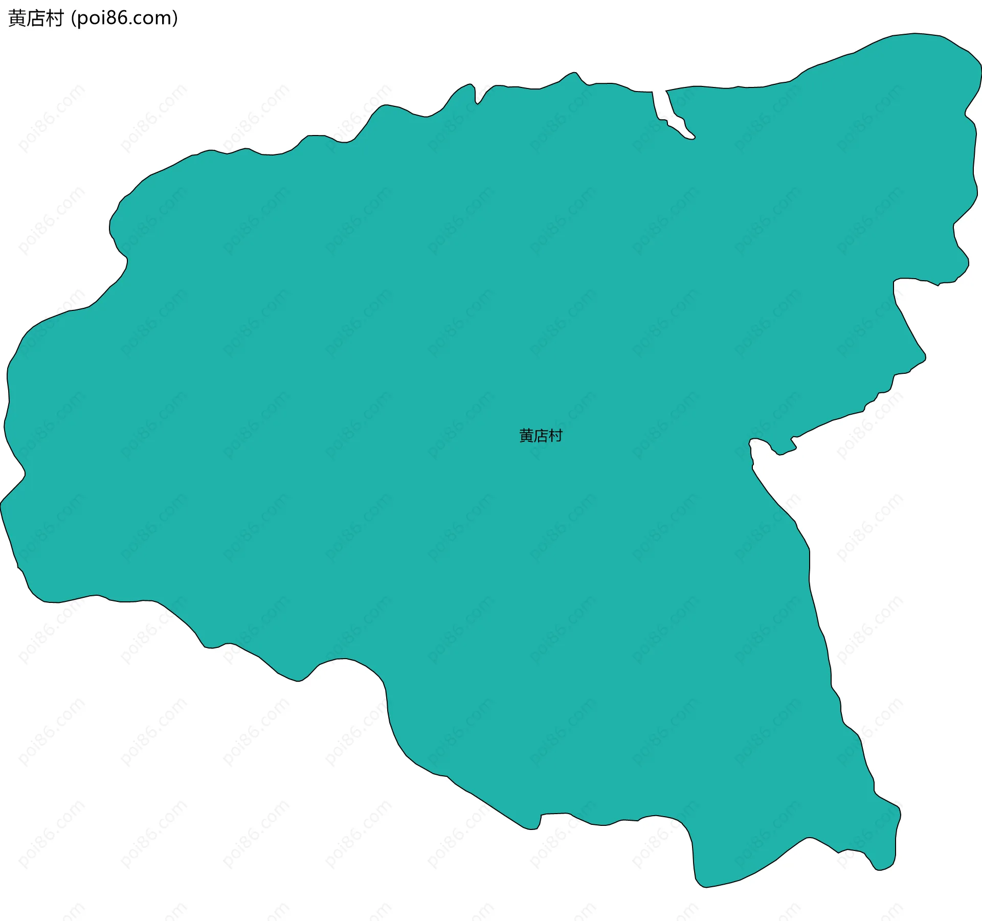 黄店村边界地图