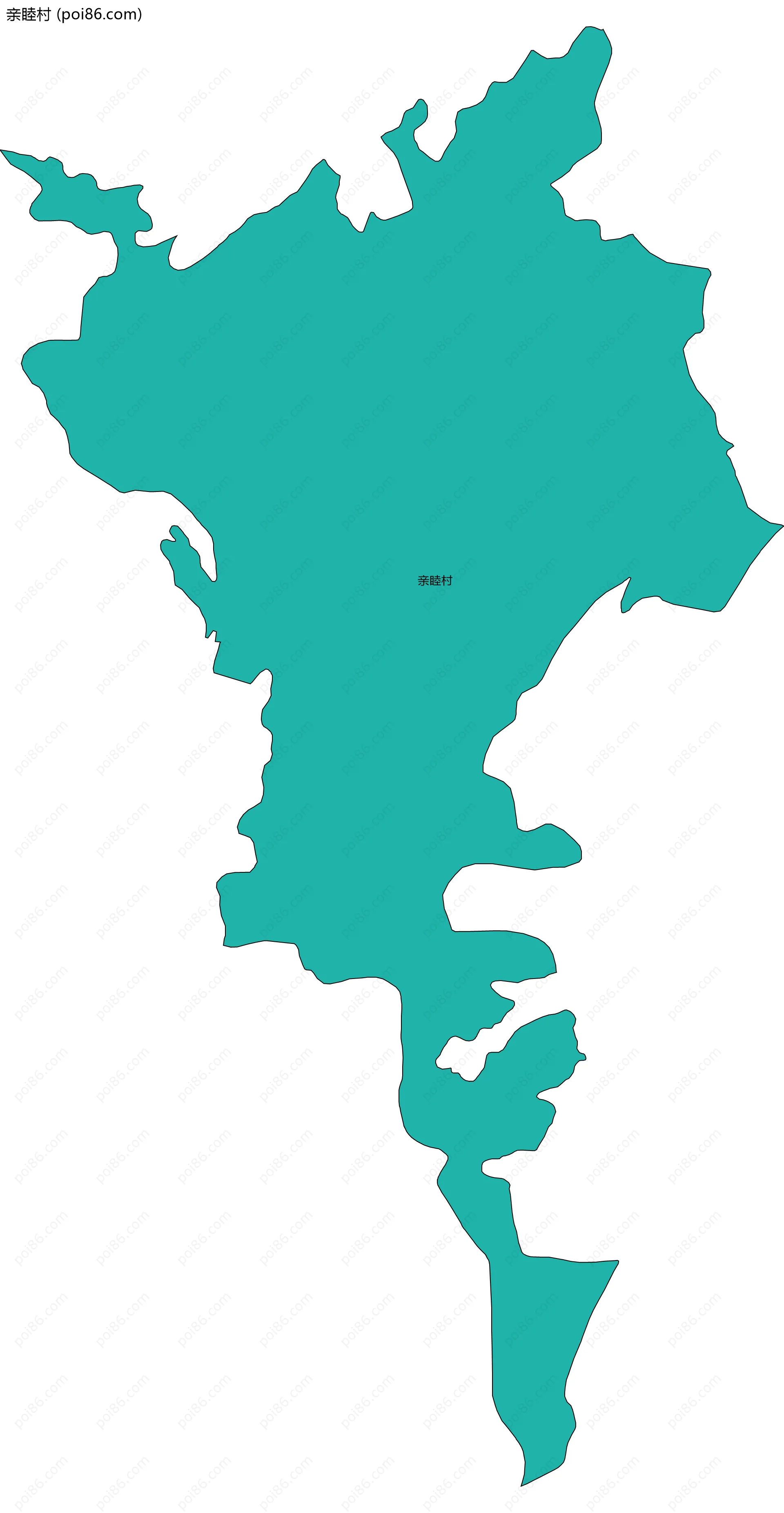 亲睦村边界地图