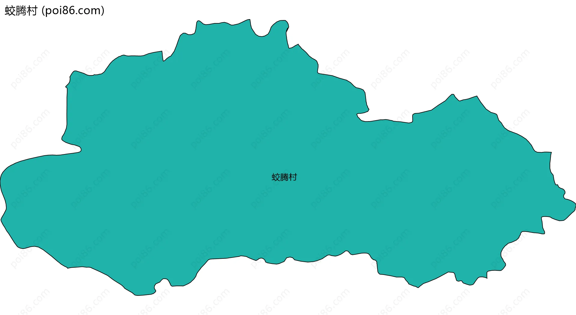 蛟腾村边界地图