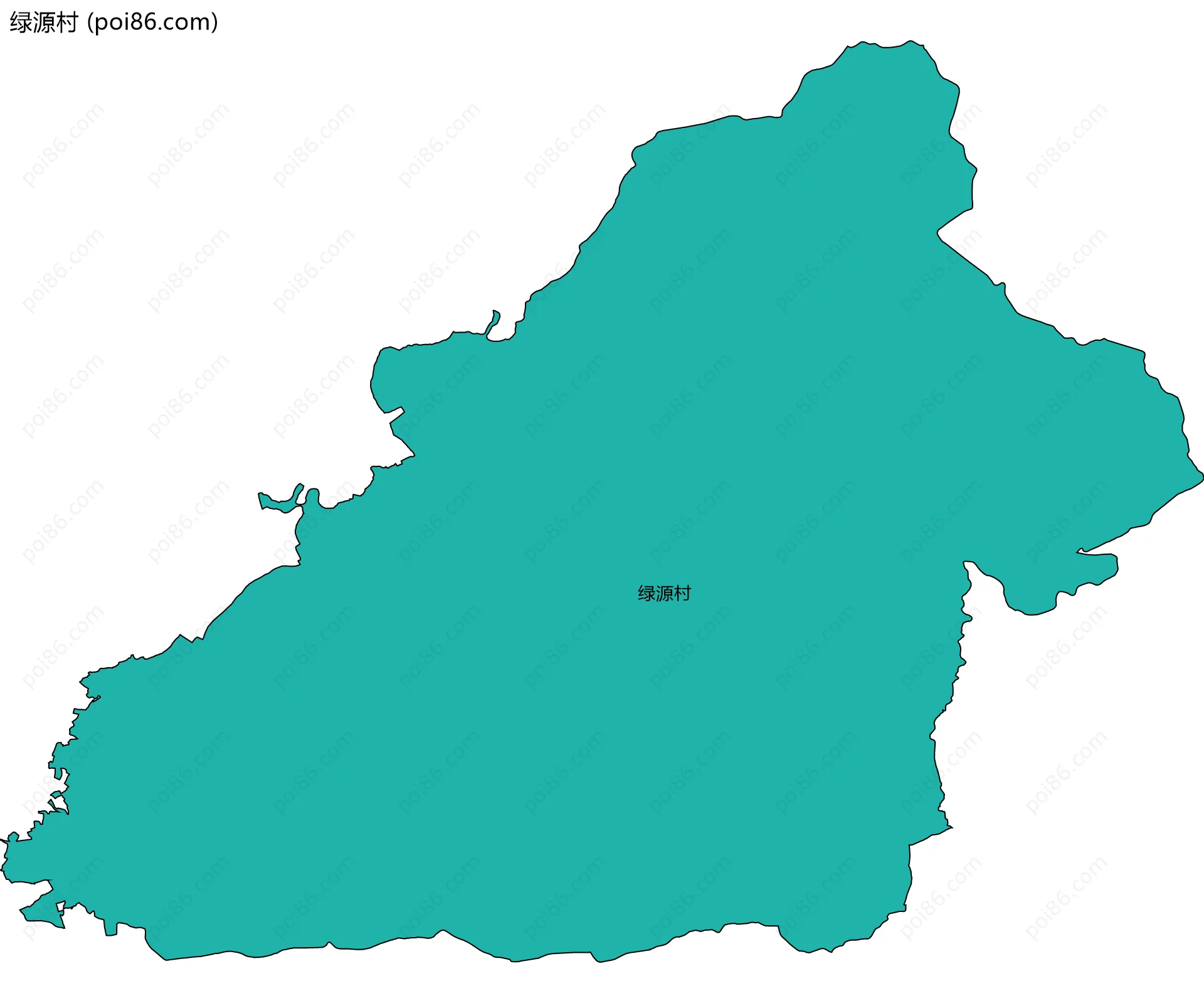 绿源村边界地图