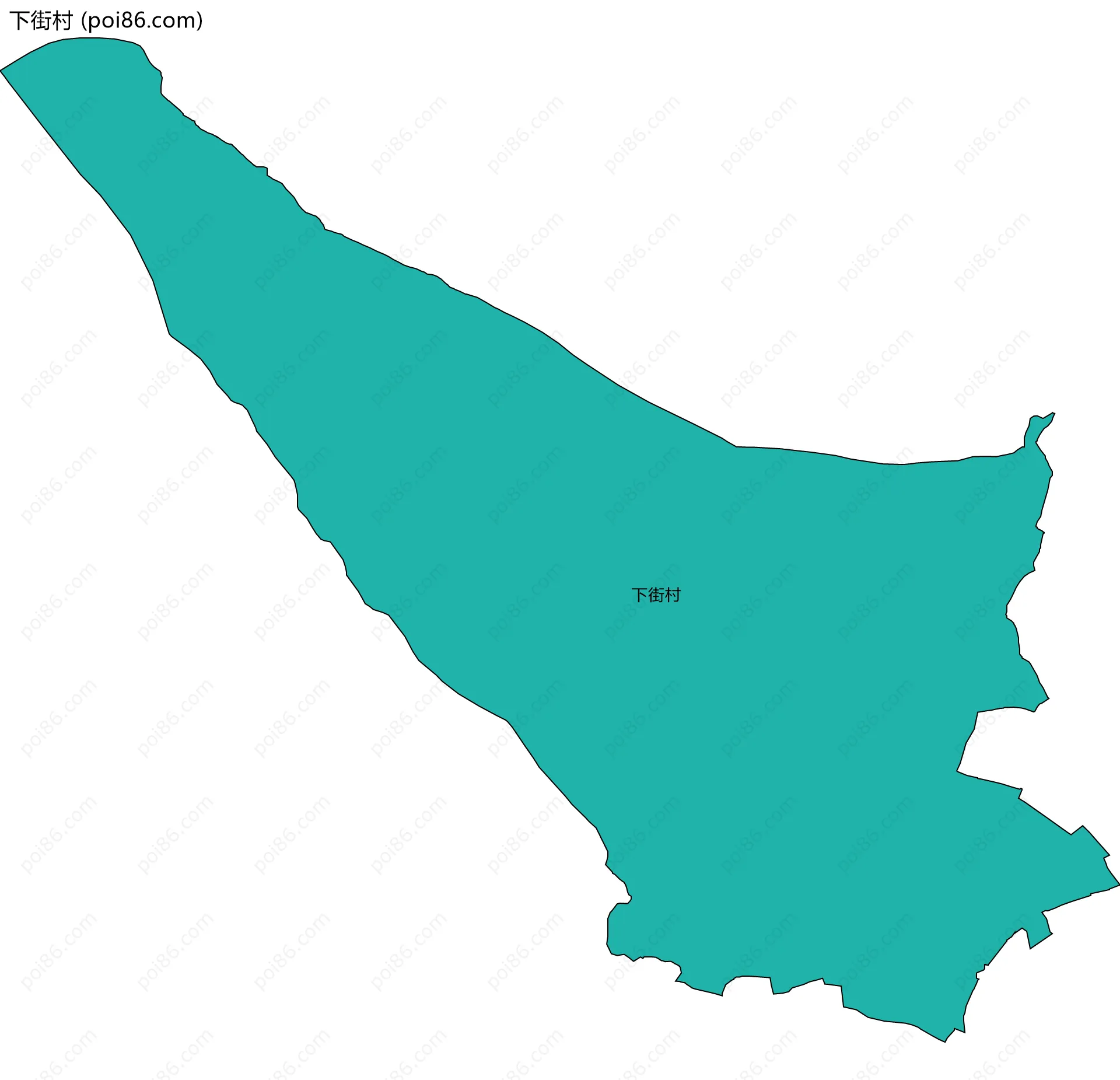 下街村边界地图