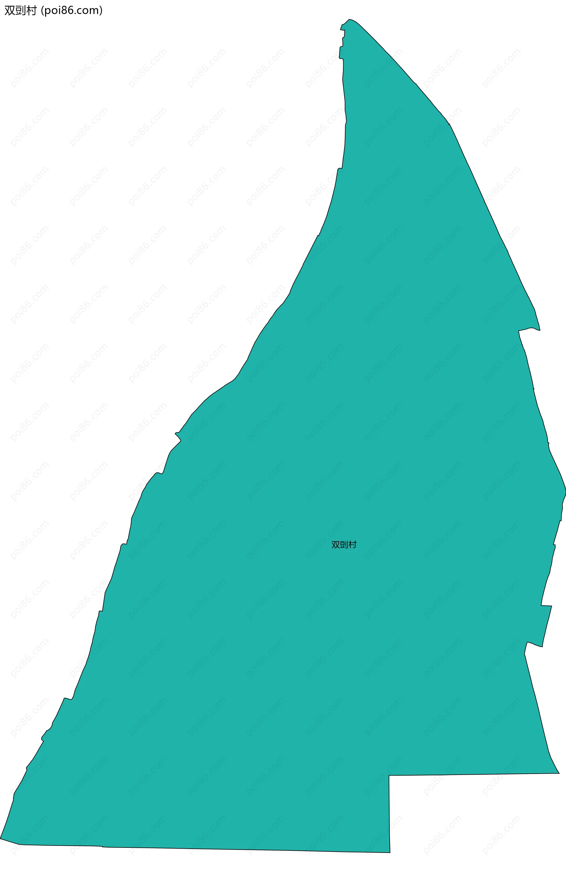 双剅村边界地图