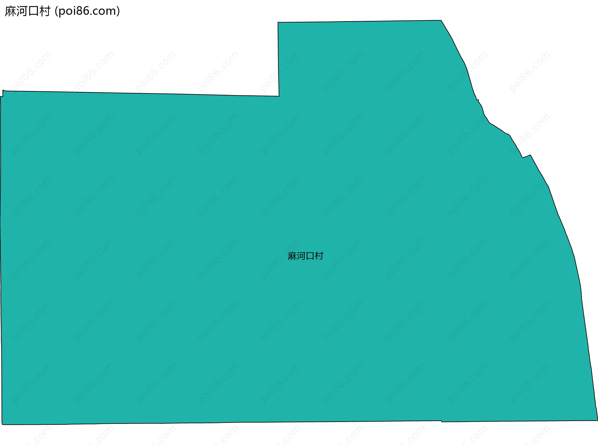 麻河口村边界地图