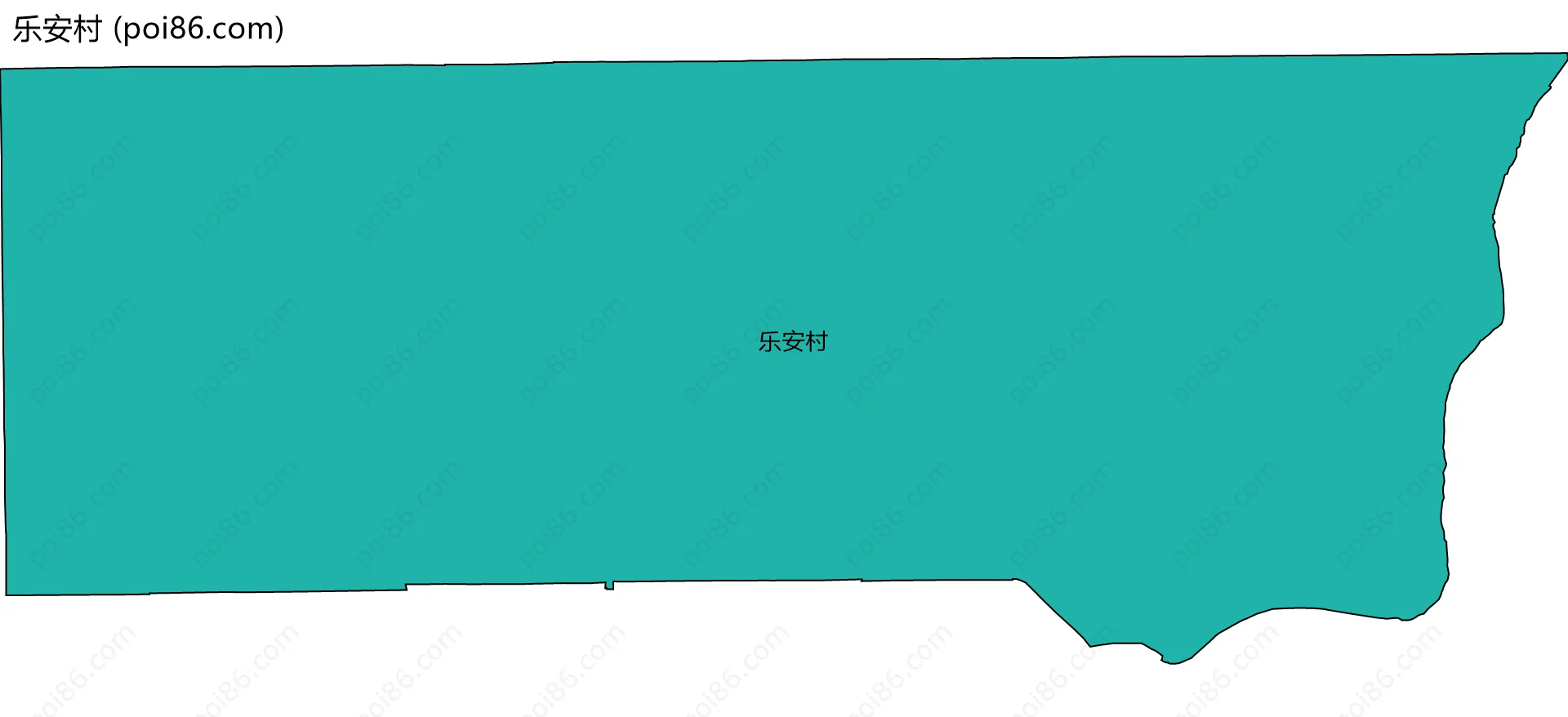 乐安村边界地图