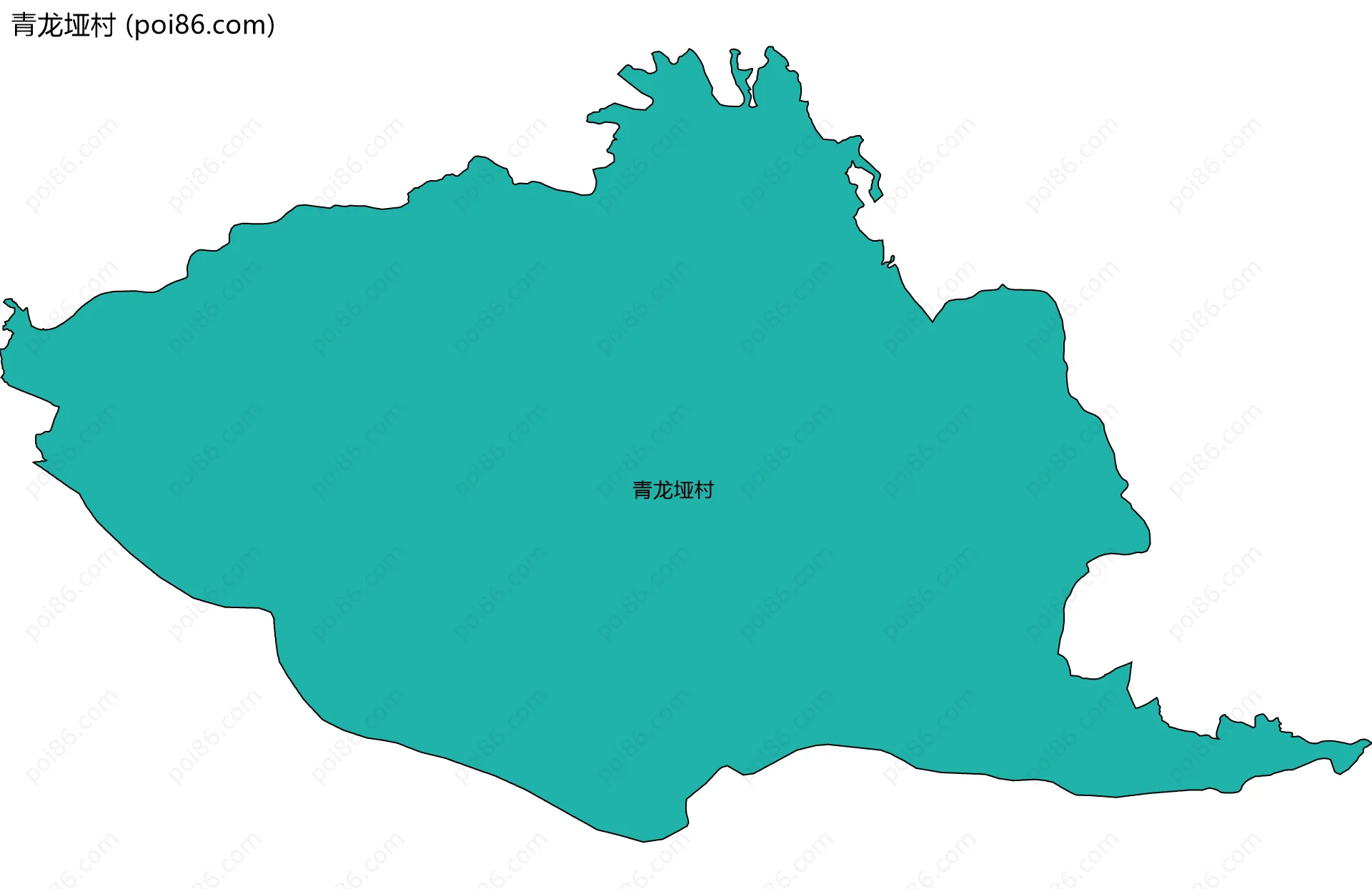 青龙垭村边界地图