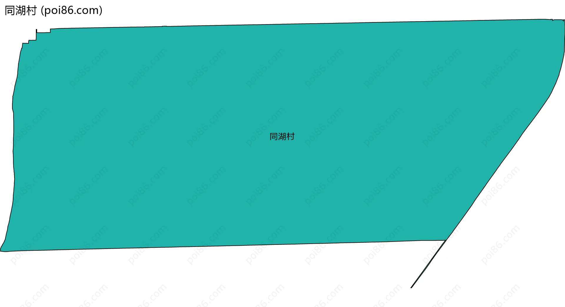 同湖村边界地图
