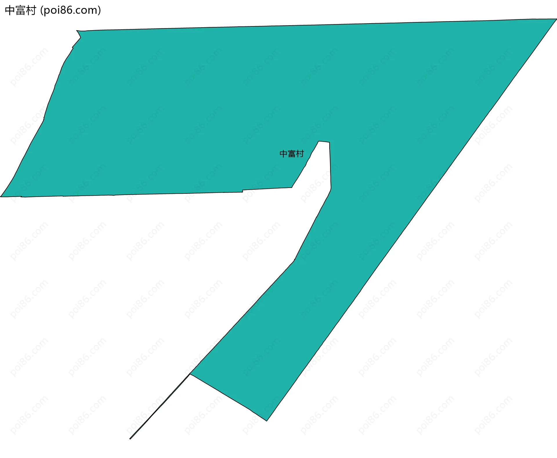 中富村边界地图