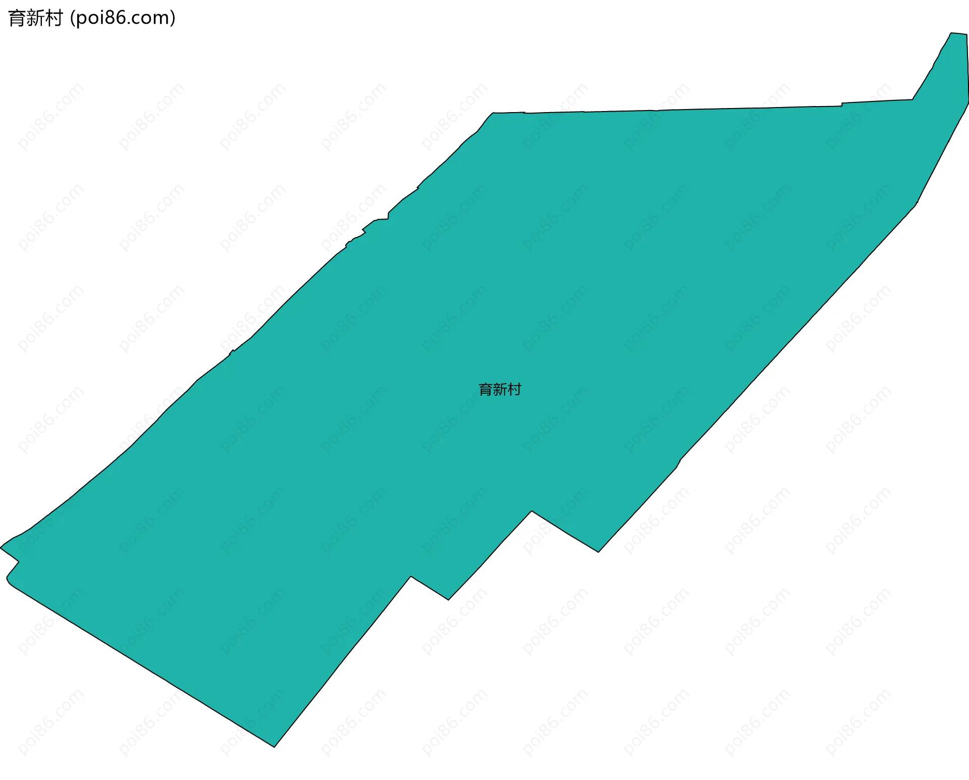 育新村边界地图