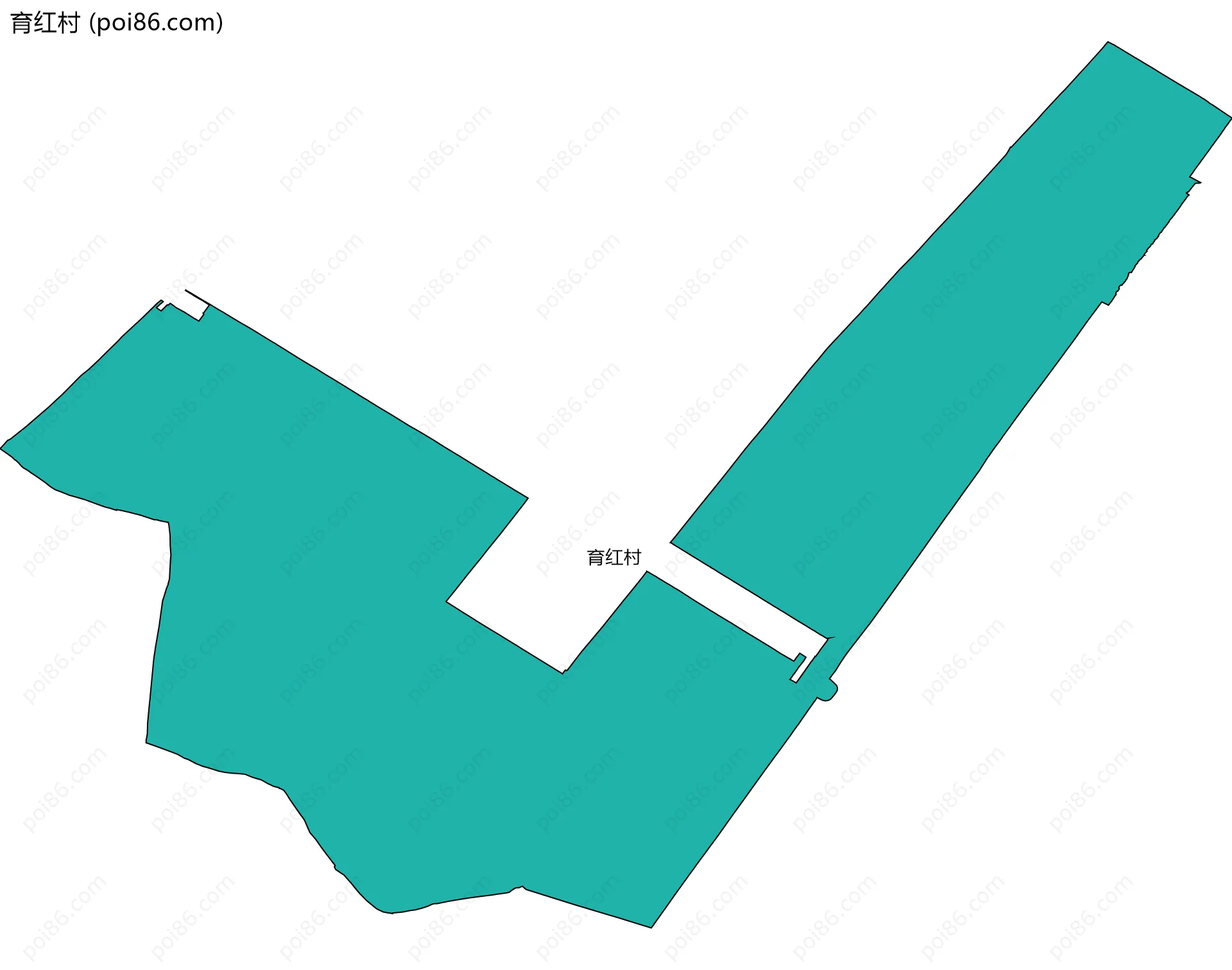 育红村边界地图