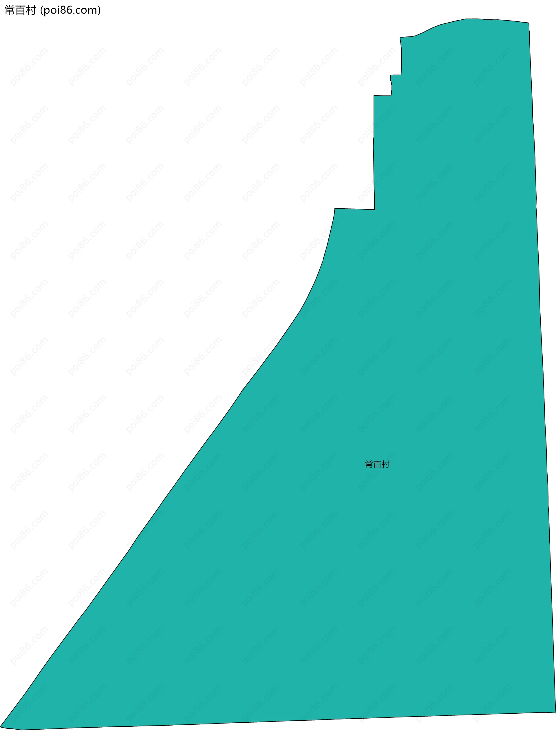 常百村边界地图
