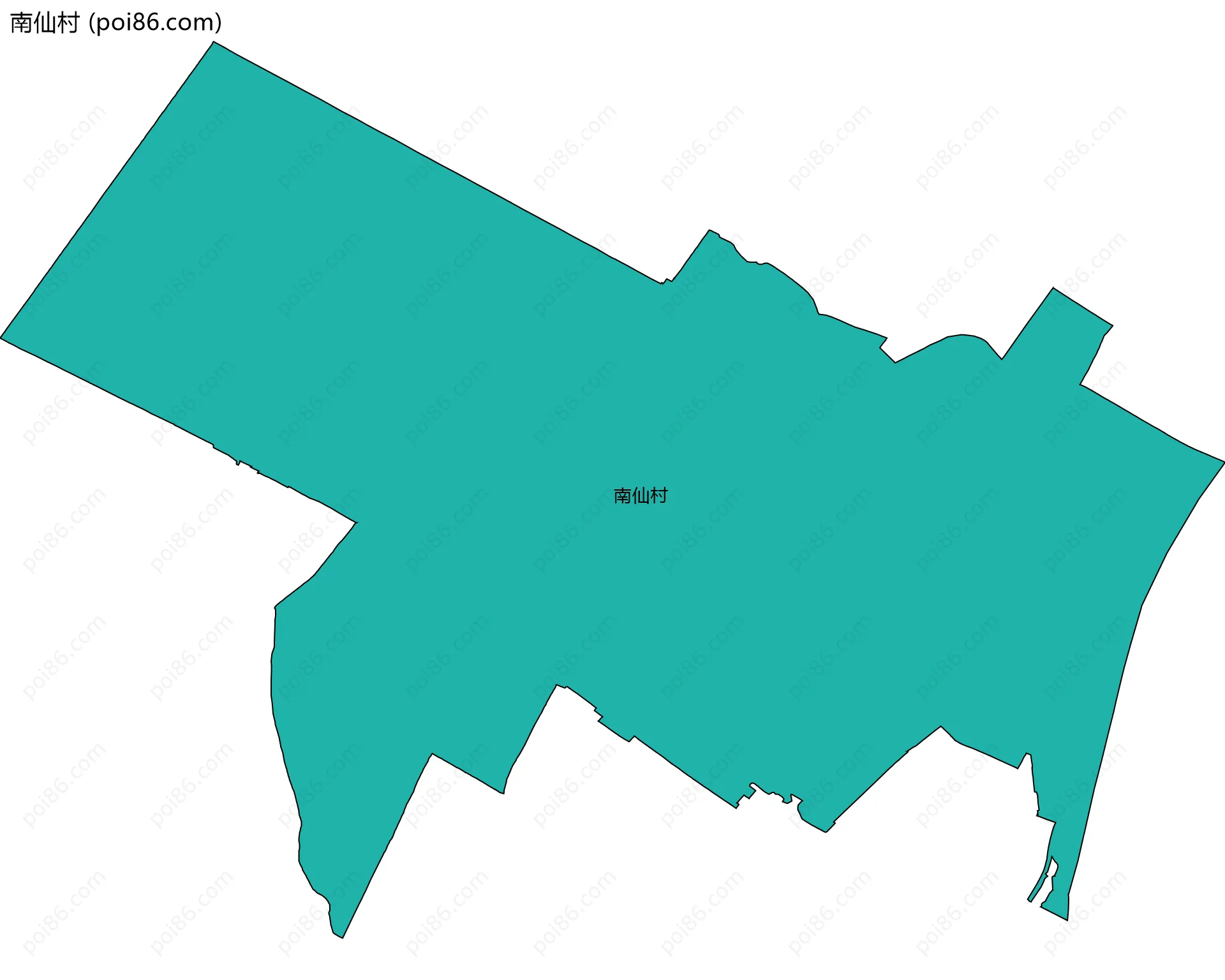 南仙村边界地图