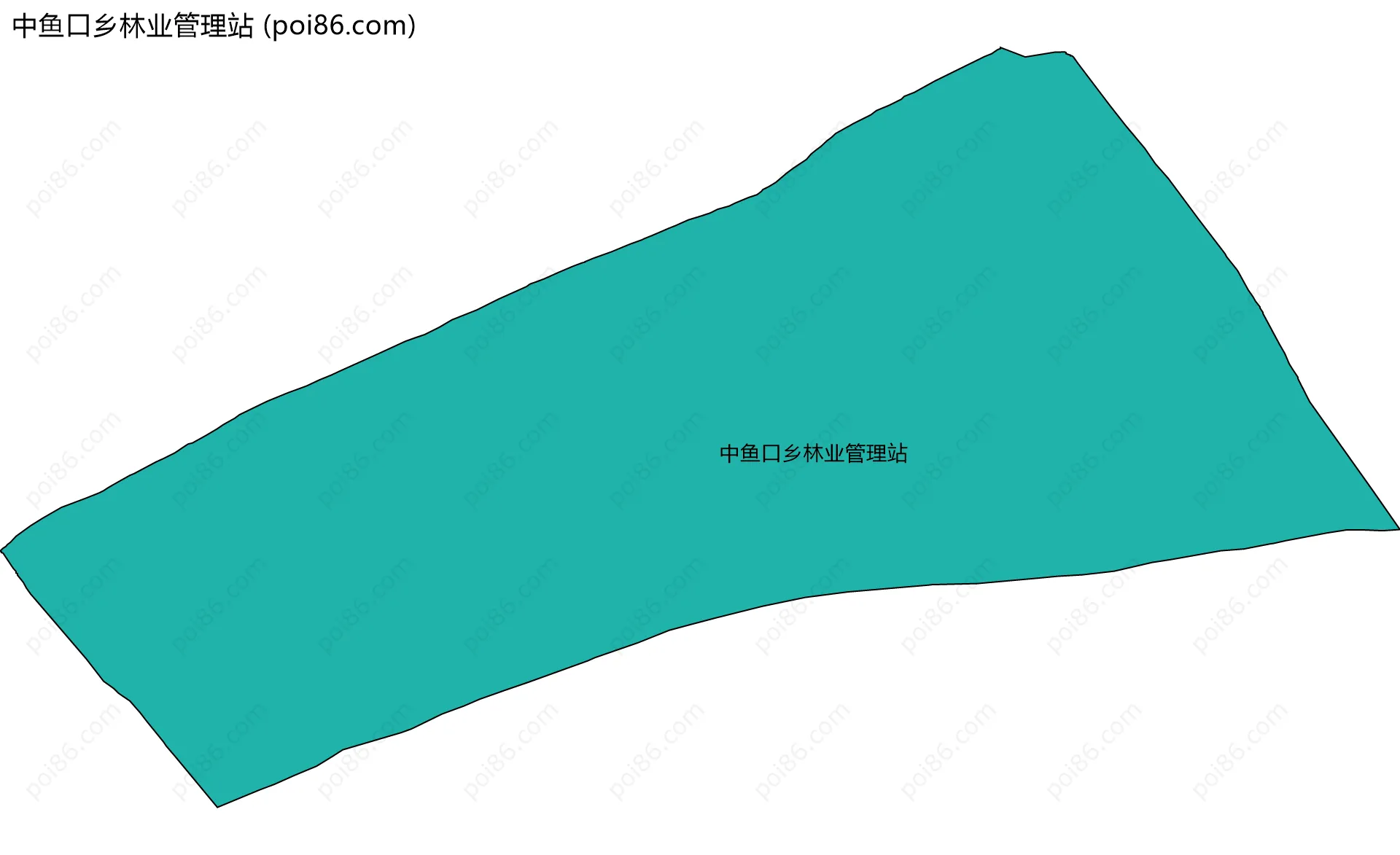 中鱼口乡林业管理站边界地图