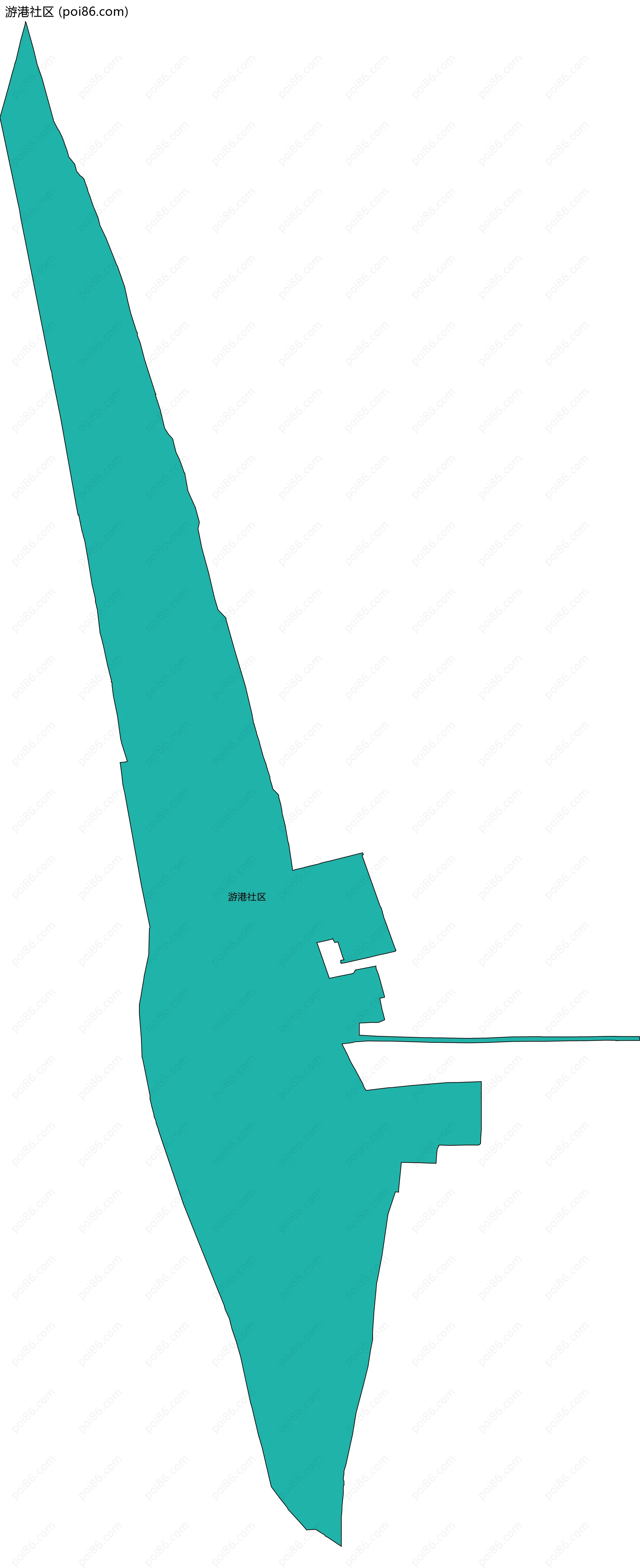 游港社区边界地图