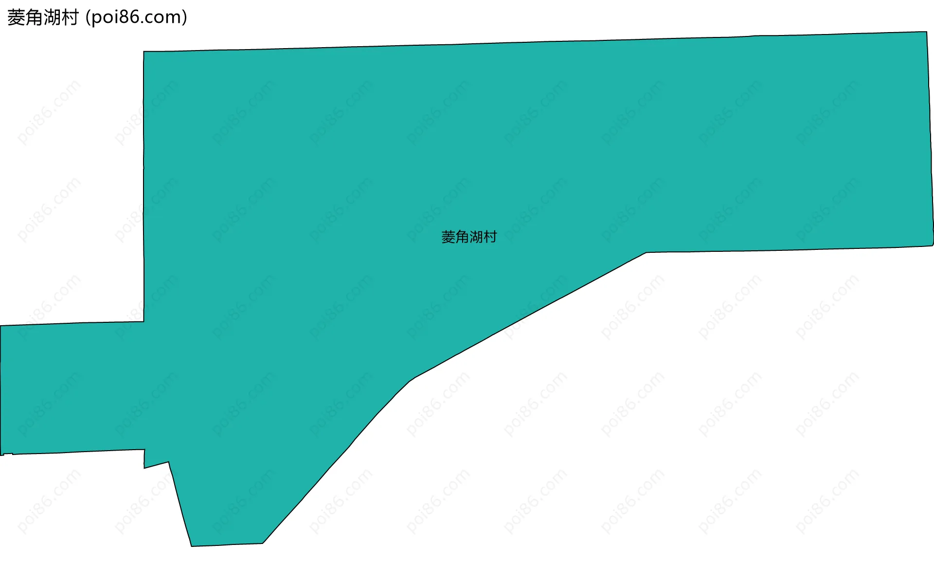 菱角湖村边界地图