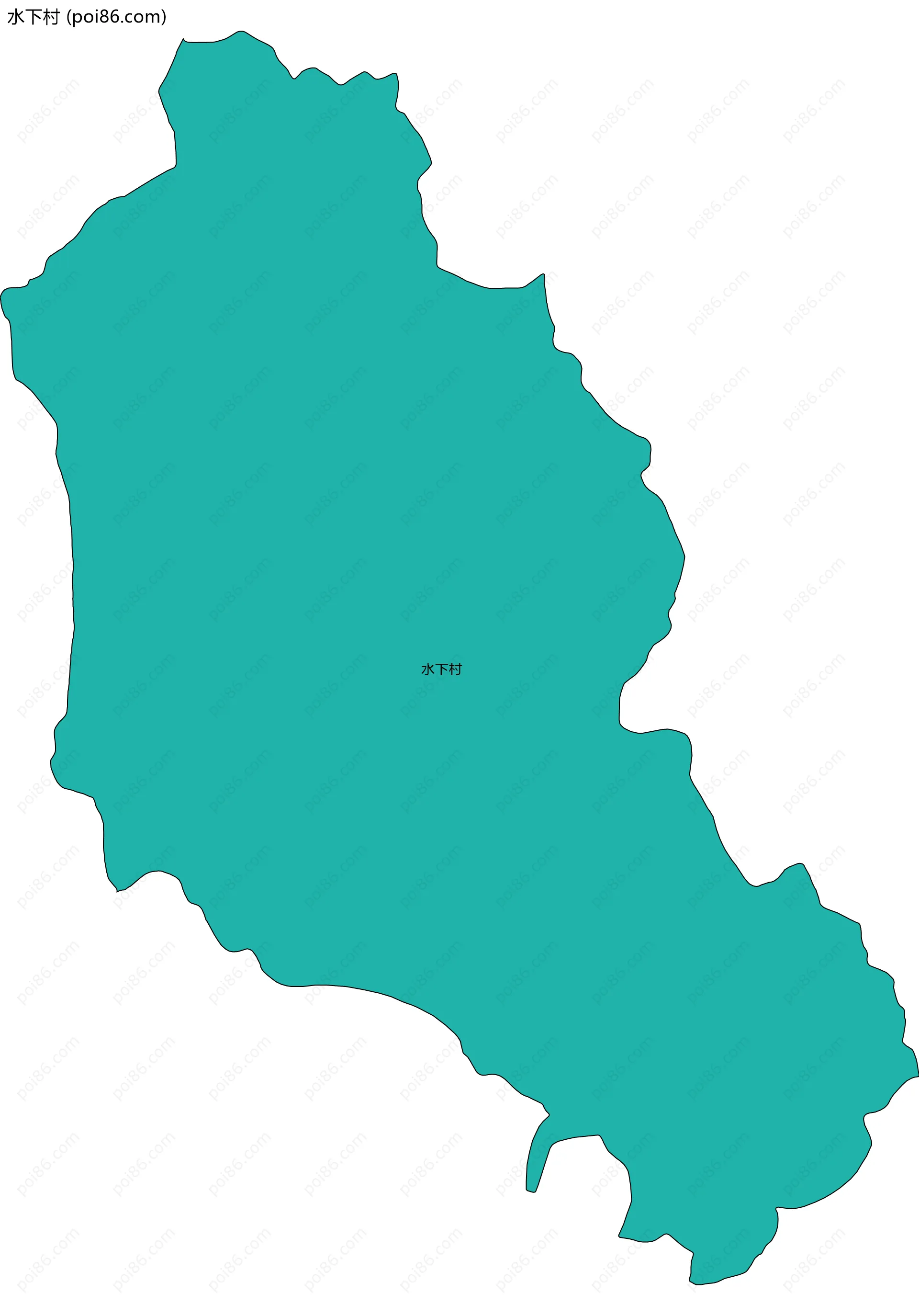 水下村边界地图