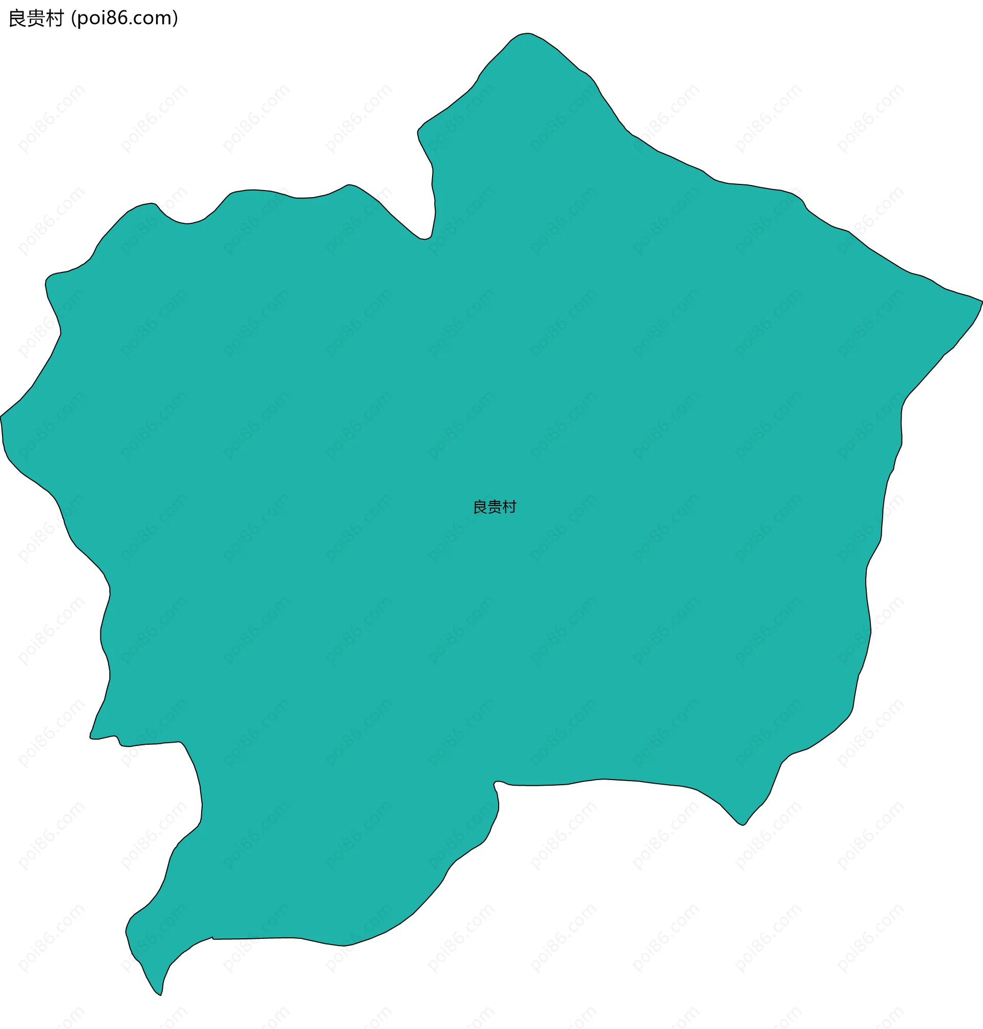 良贵村边界地图