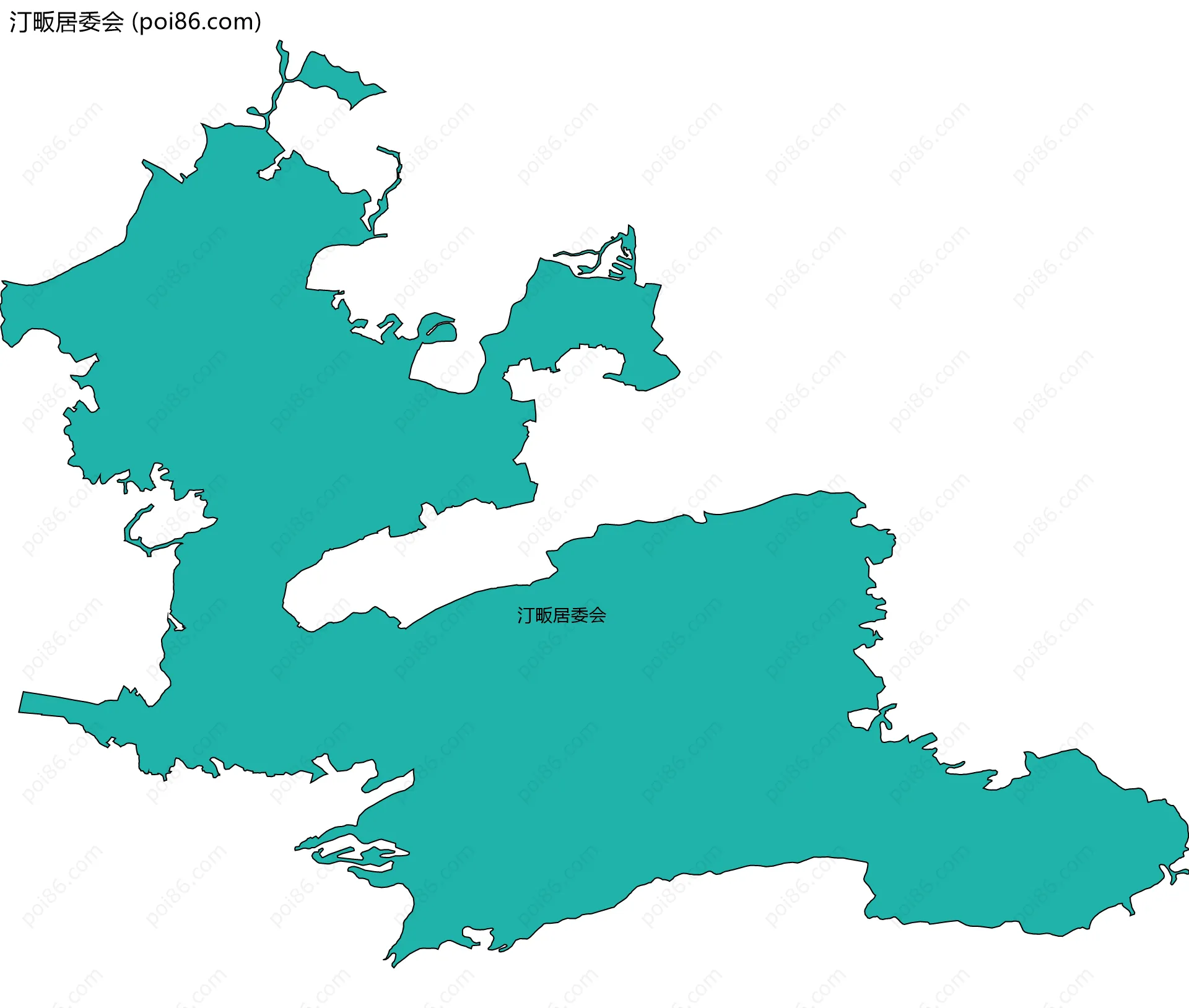 汀畈居委会边界地图