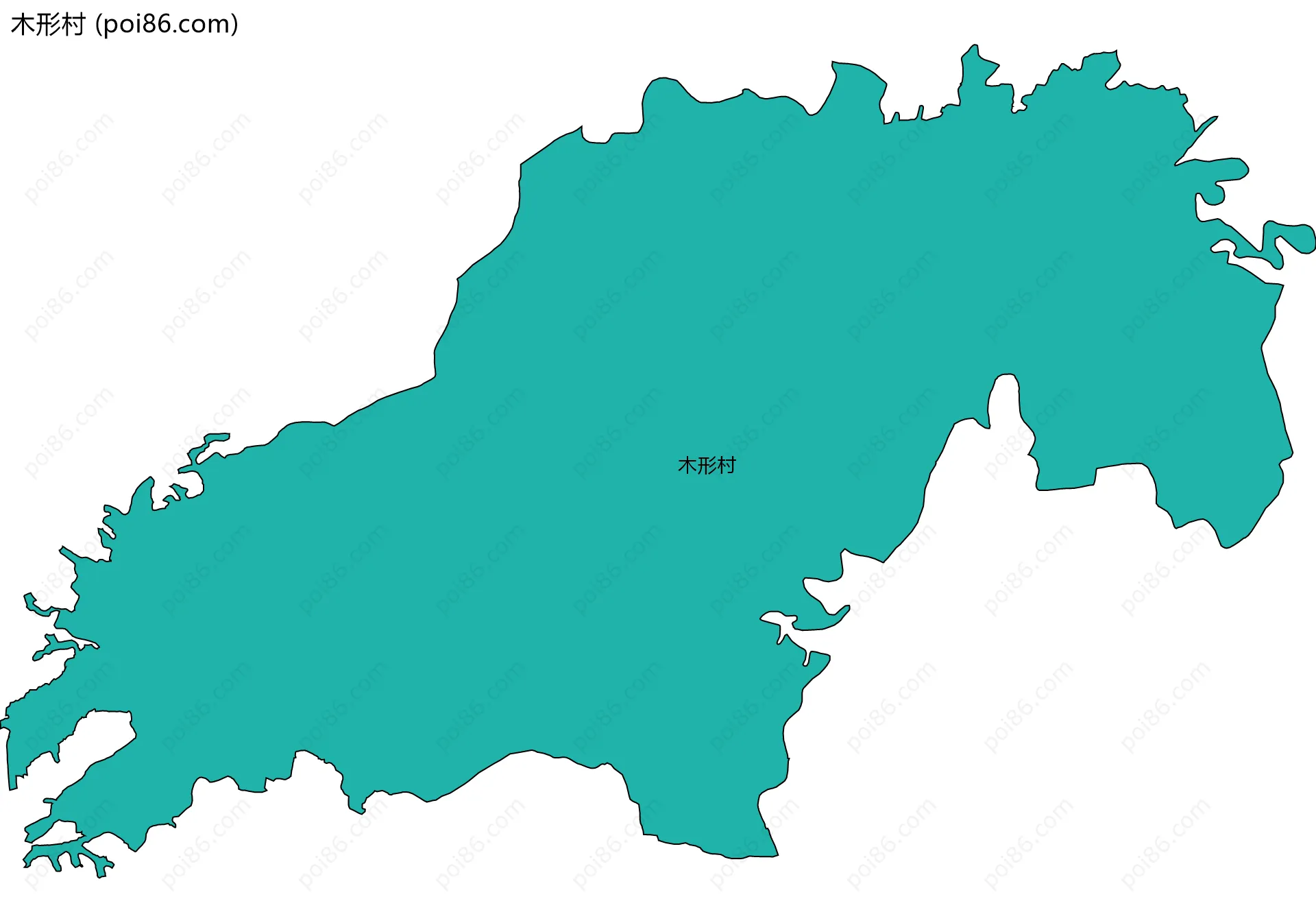 木形村边界地图