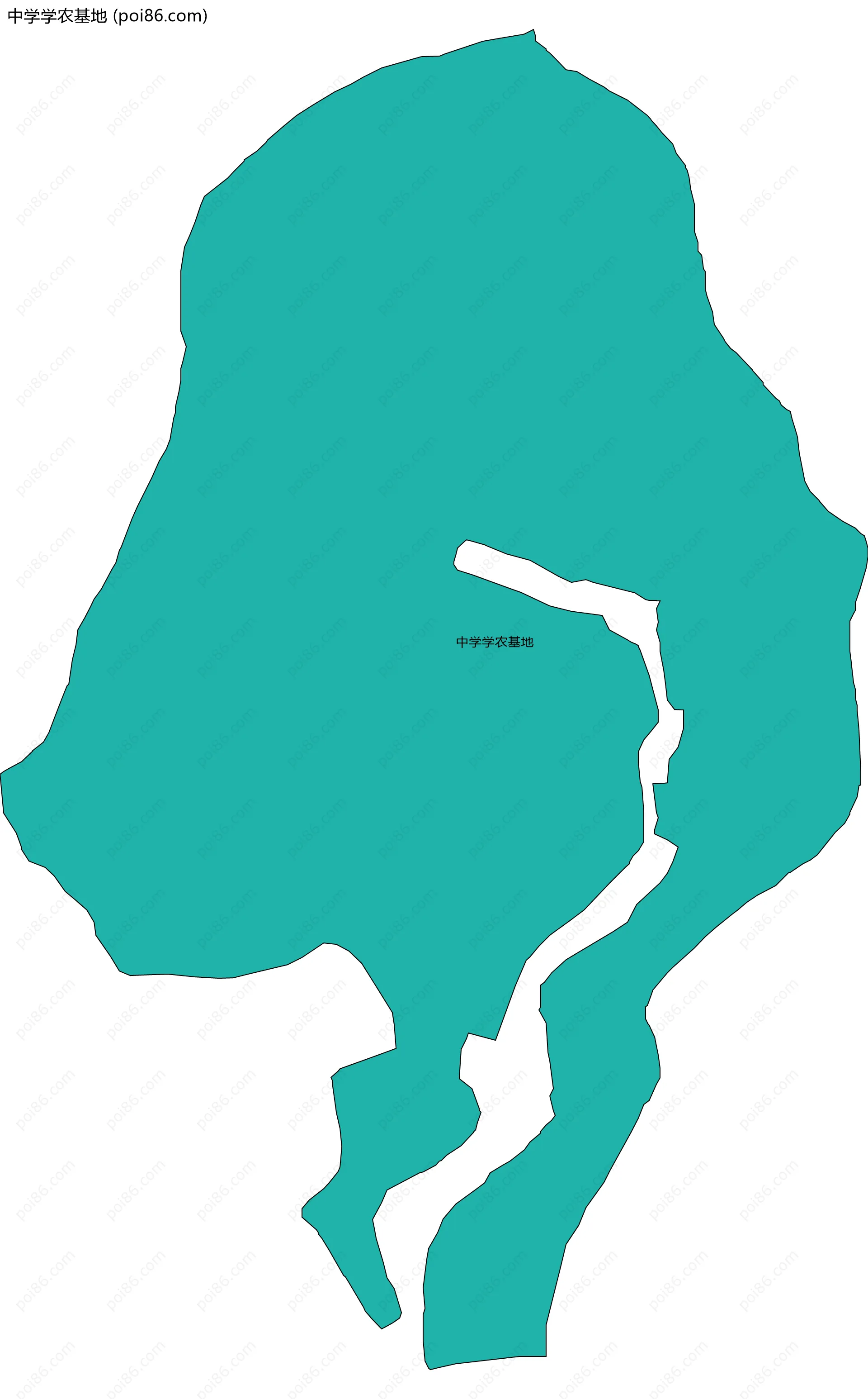 中学学农基地边界地图