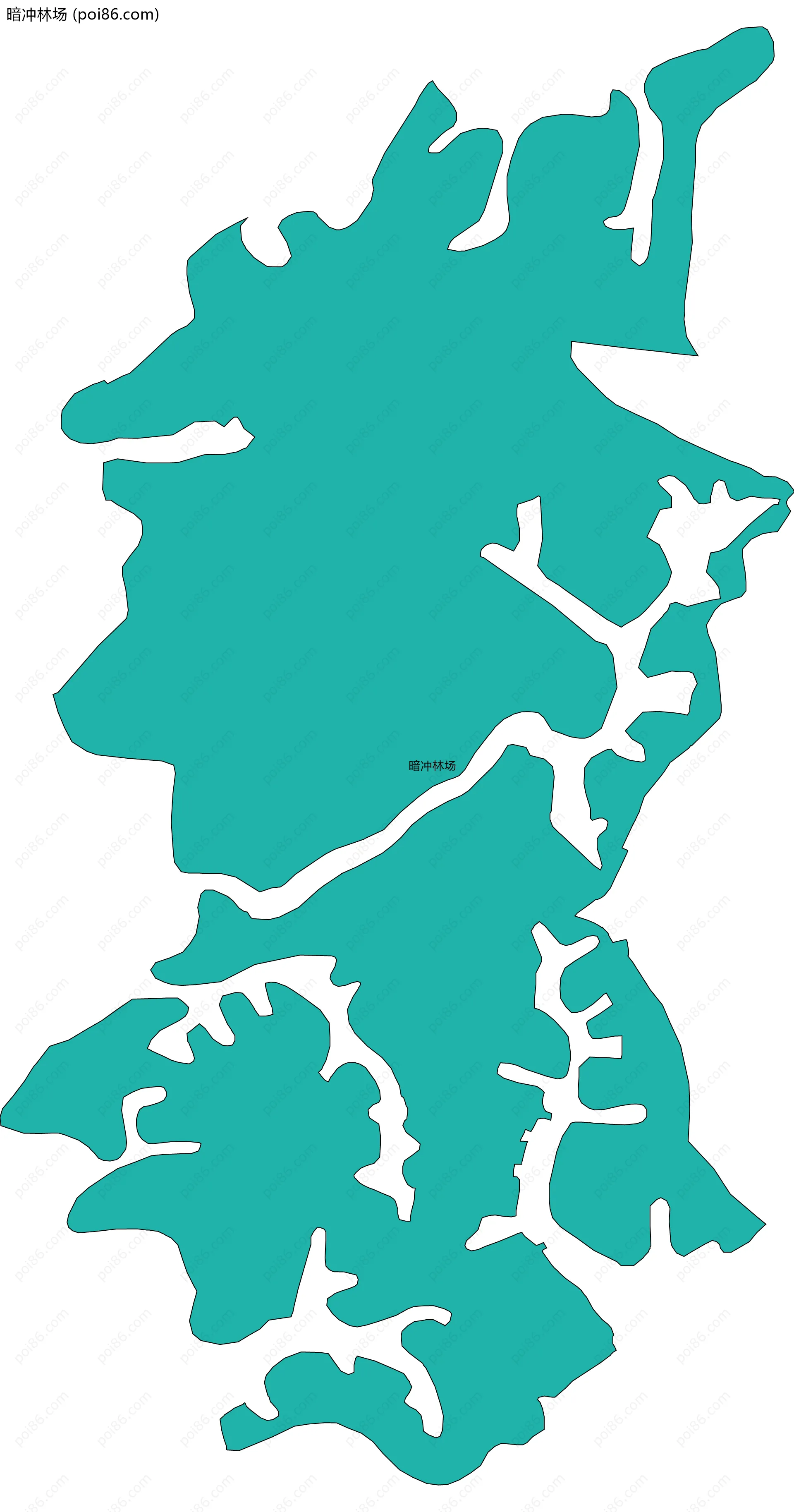 暗冲林场边界地图