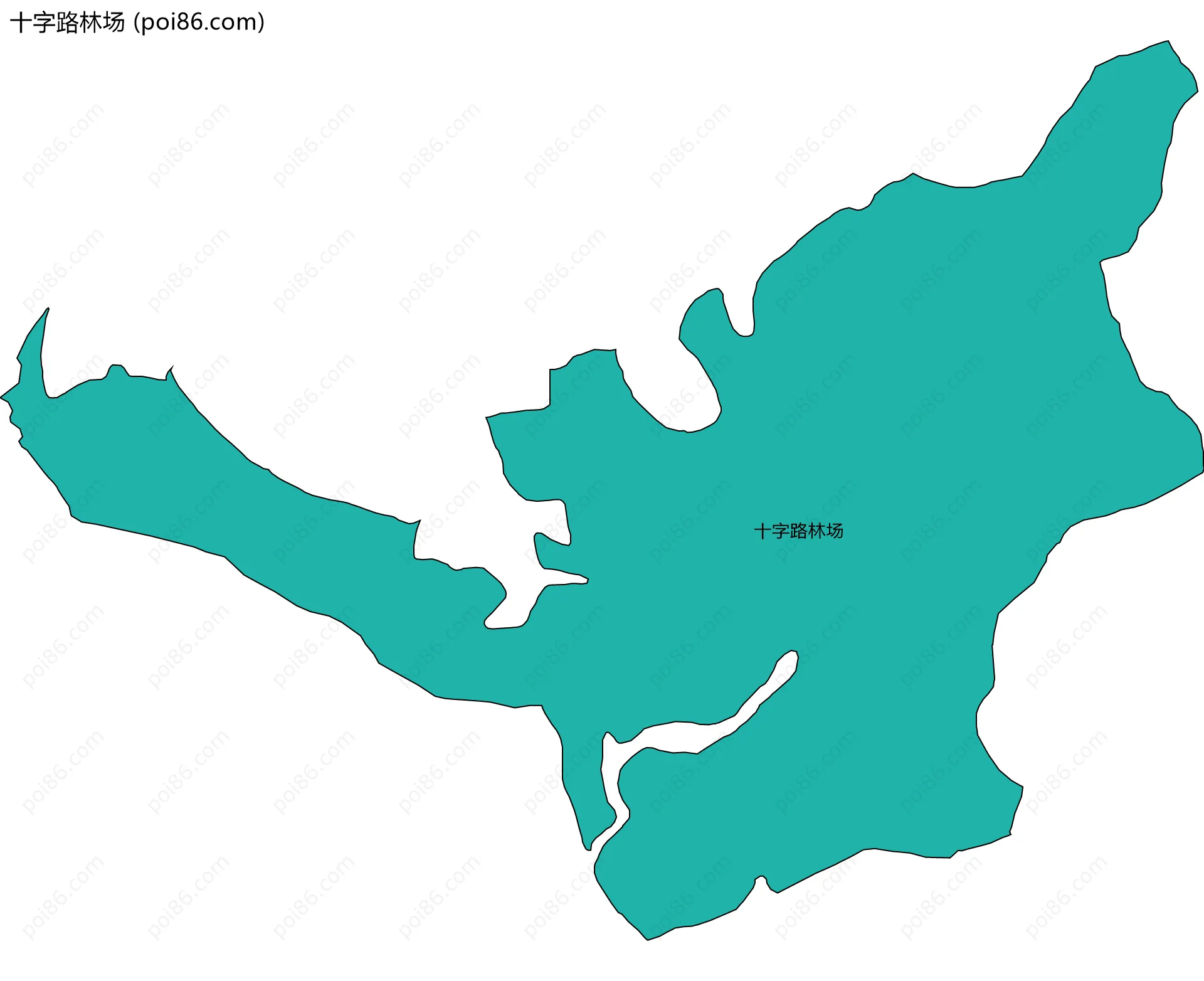 十字路林场边界地图