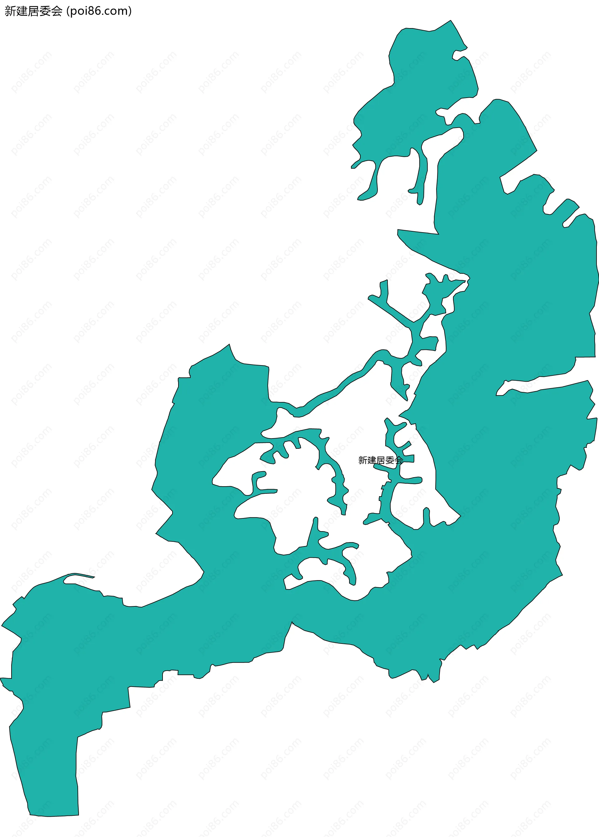 新建居委会边界地图