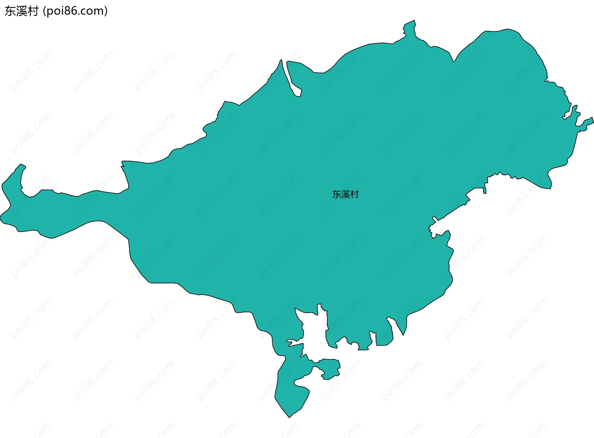 东溪村边界地图