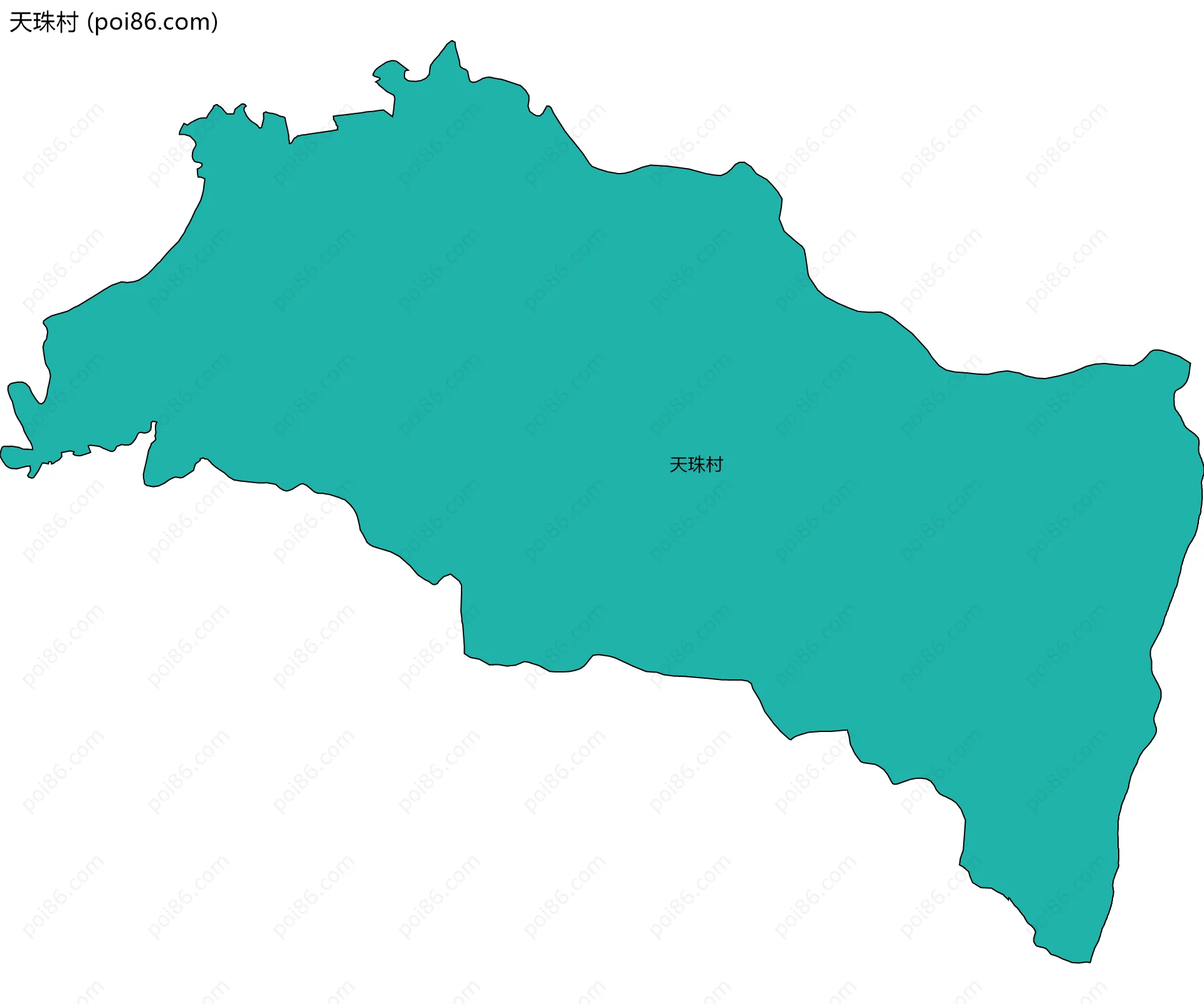 天珠村边界地图