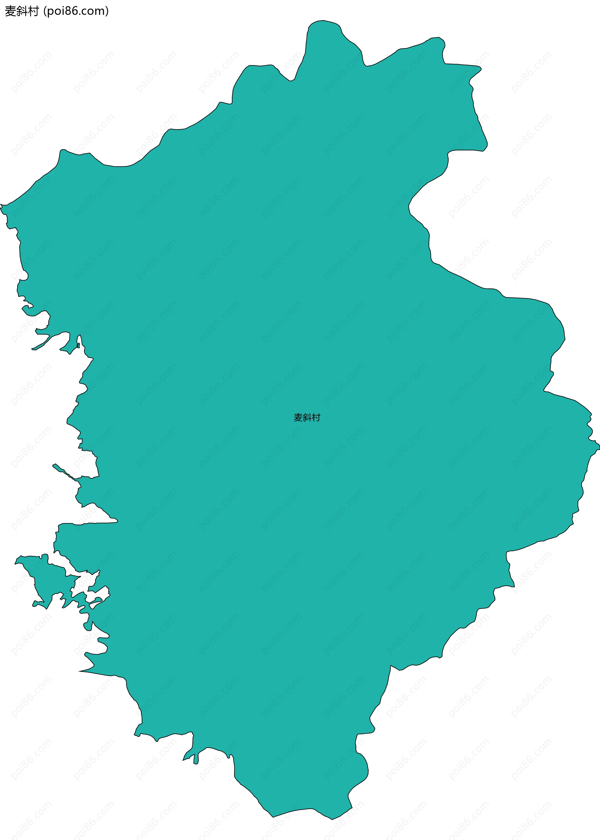 麦斜村边界地图