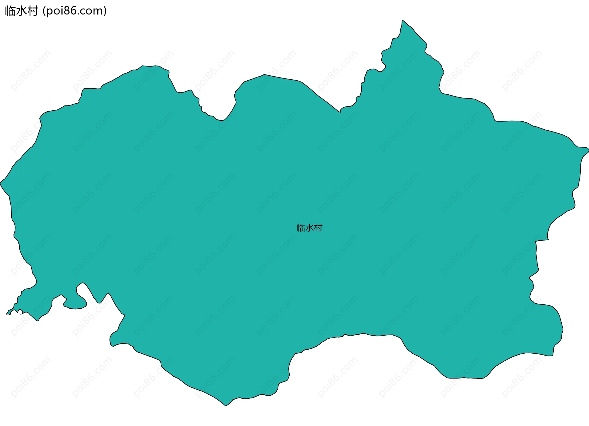 临水村边界地图
