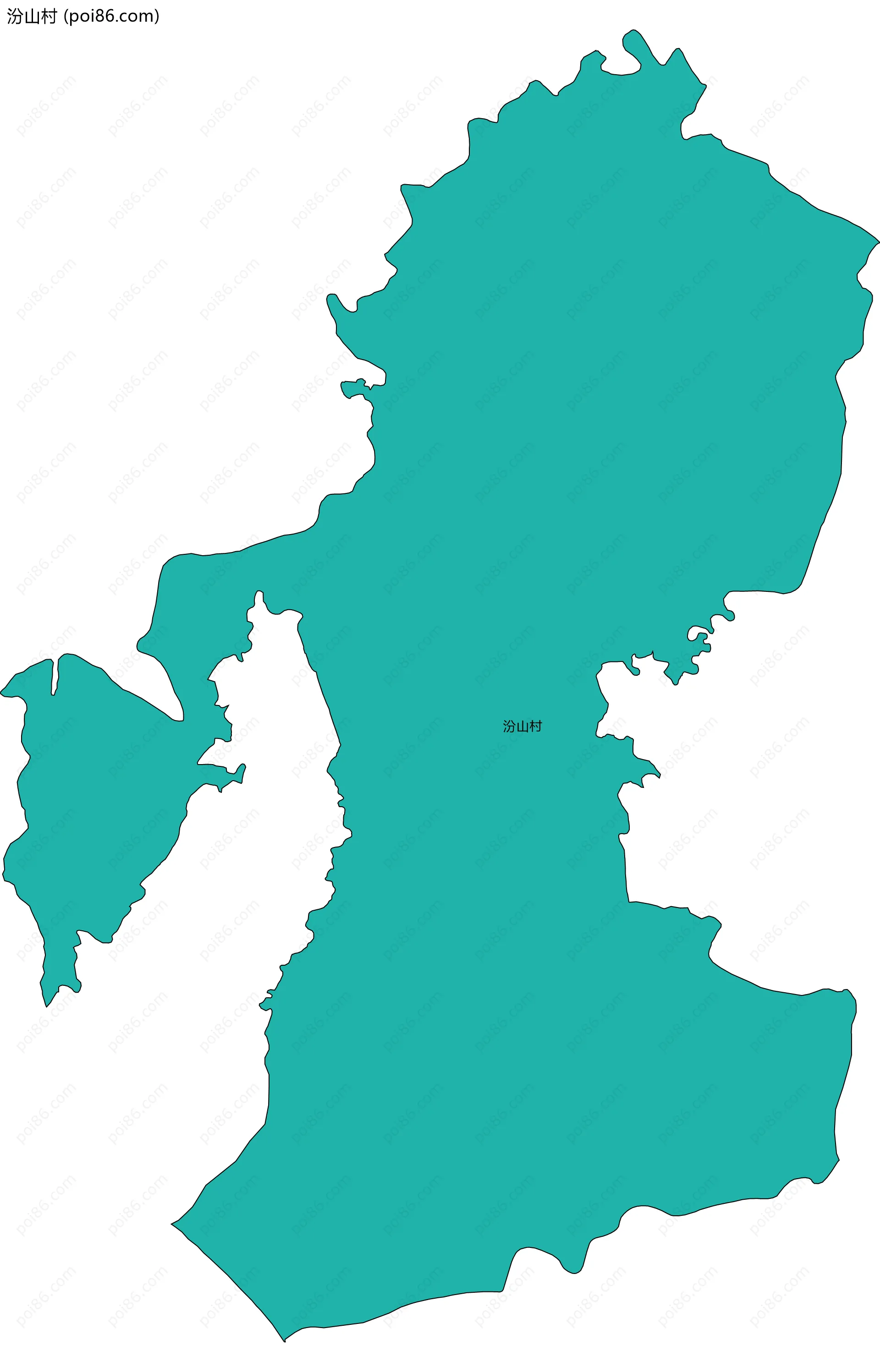 汾山村边界地图
