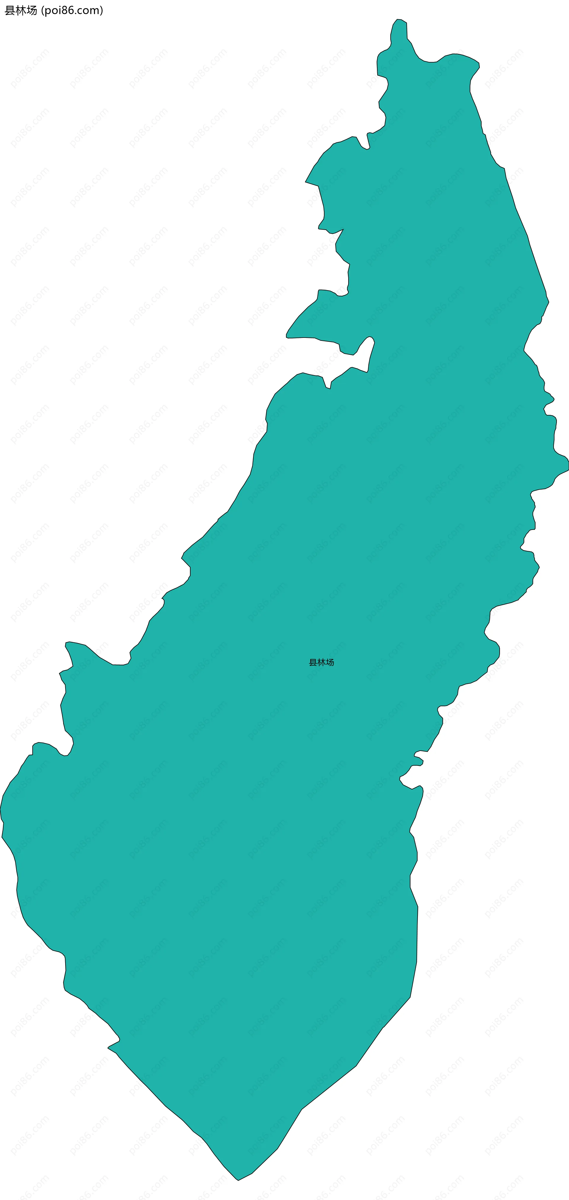 县林场边界地图