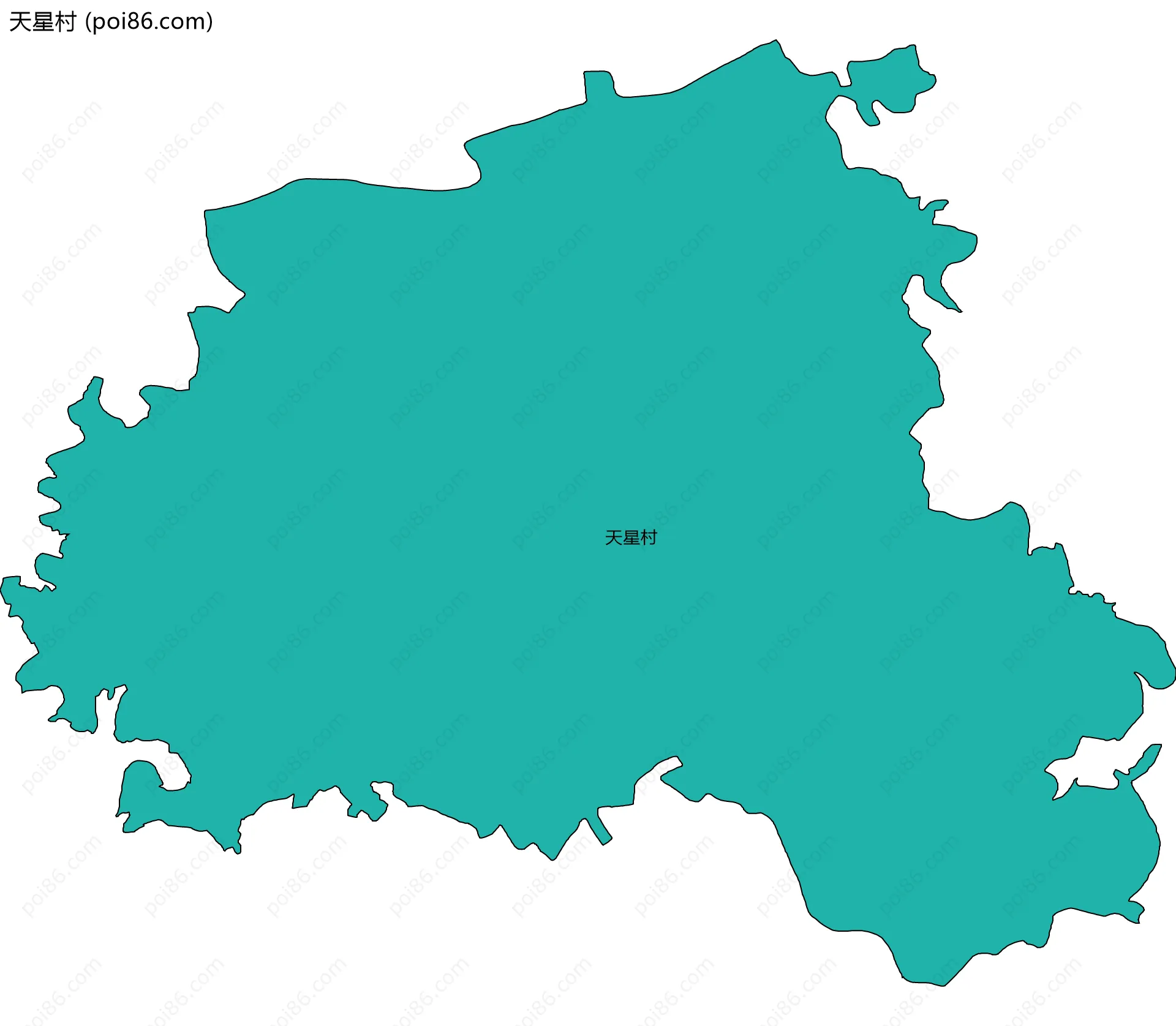 天星村边界地图