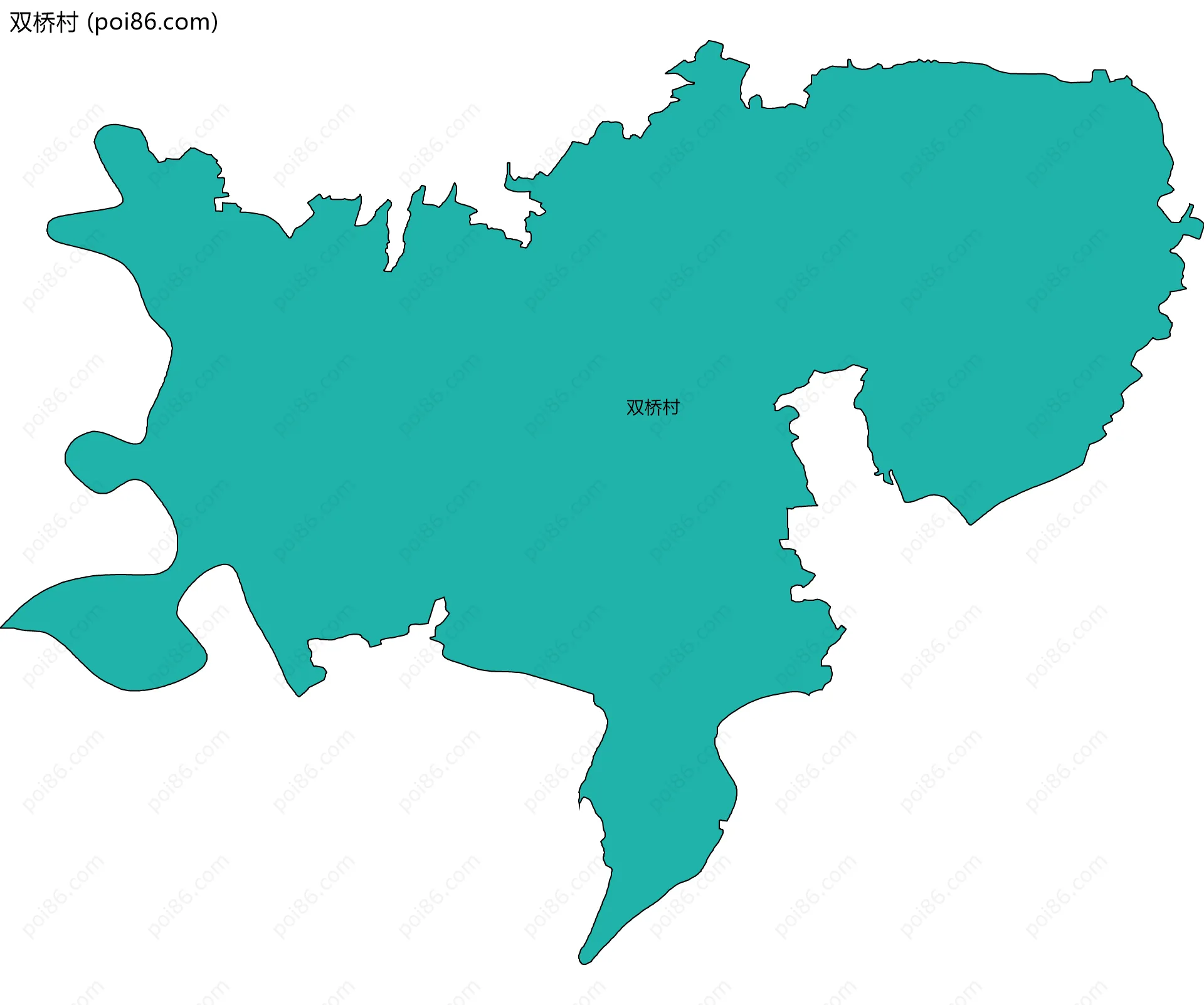 双桥村边界地图
