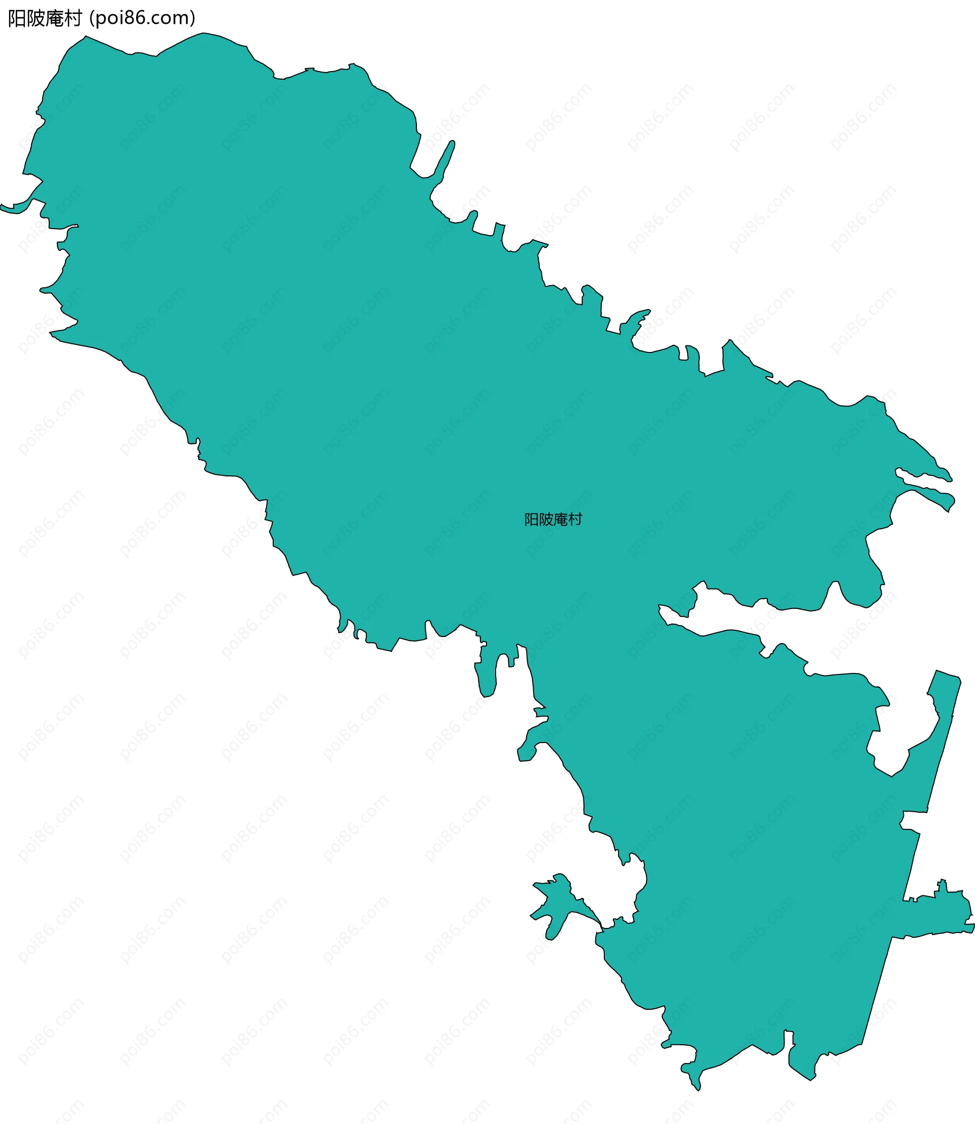 阳陂庵村边界地图