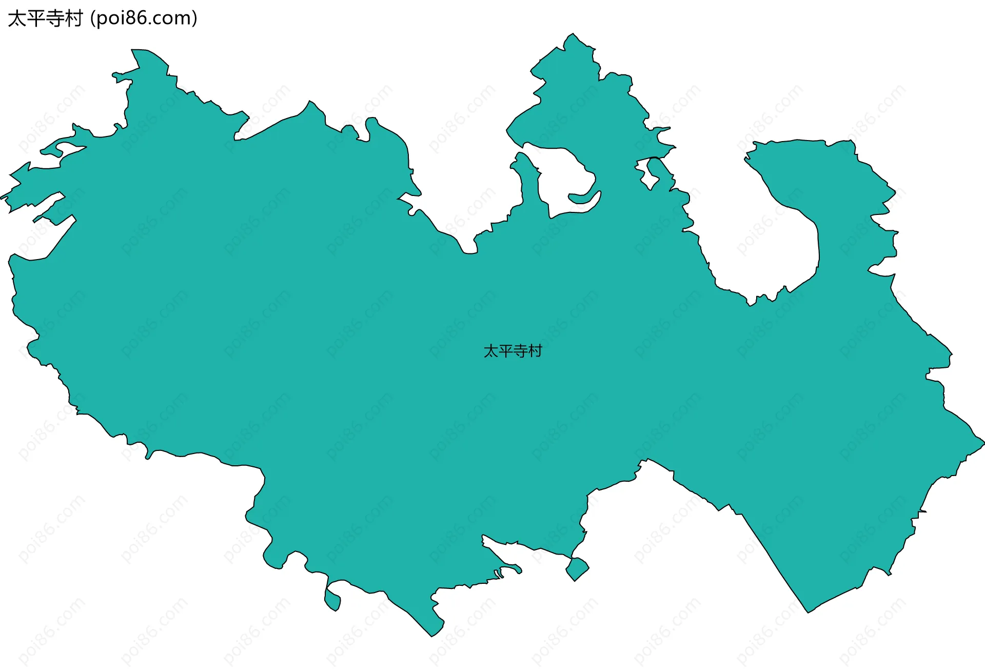 太平寺村边界地图