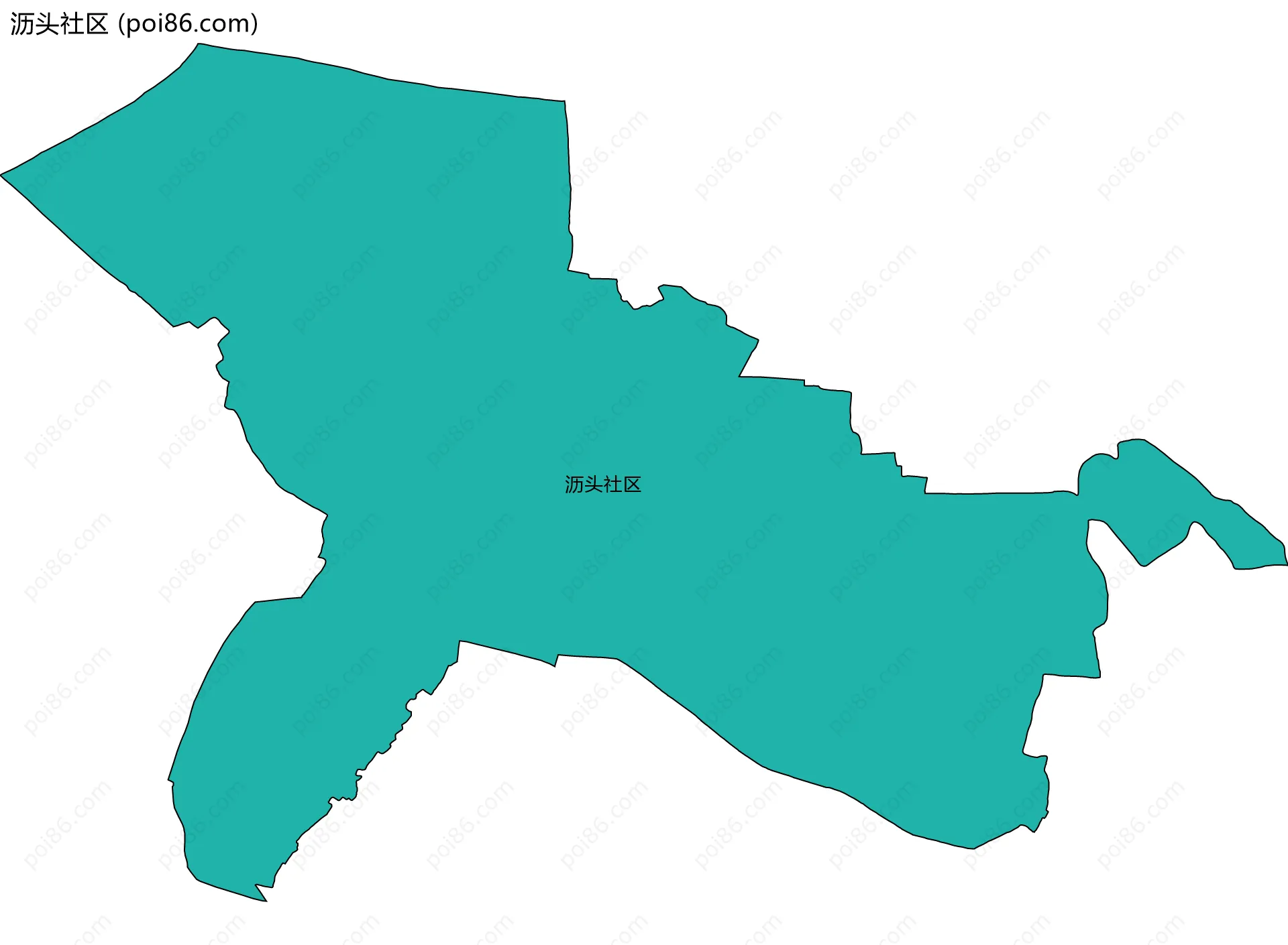 沥头社区边界地图
