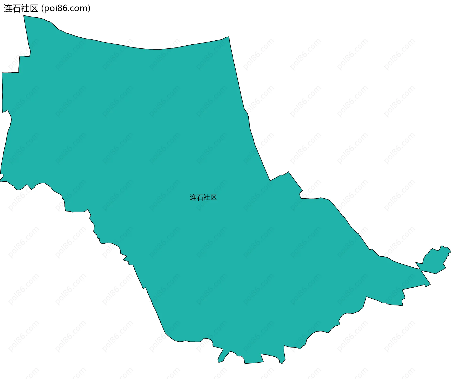连石社区边界地图