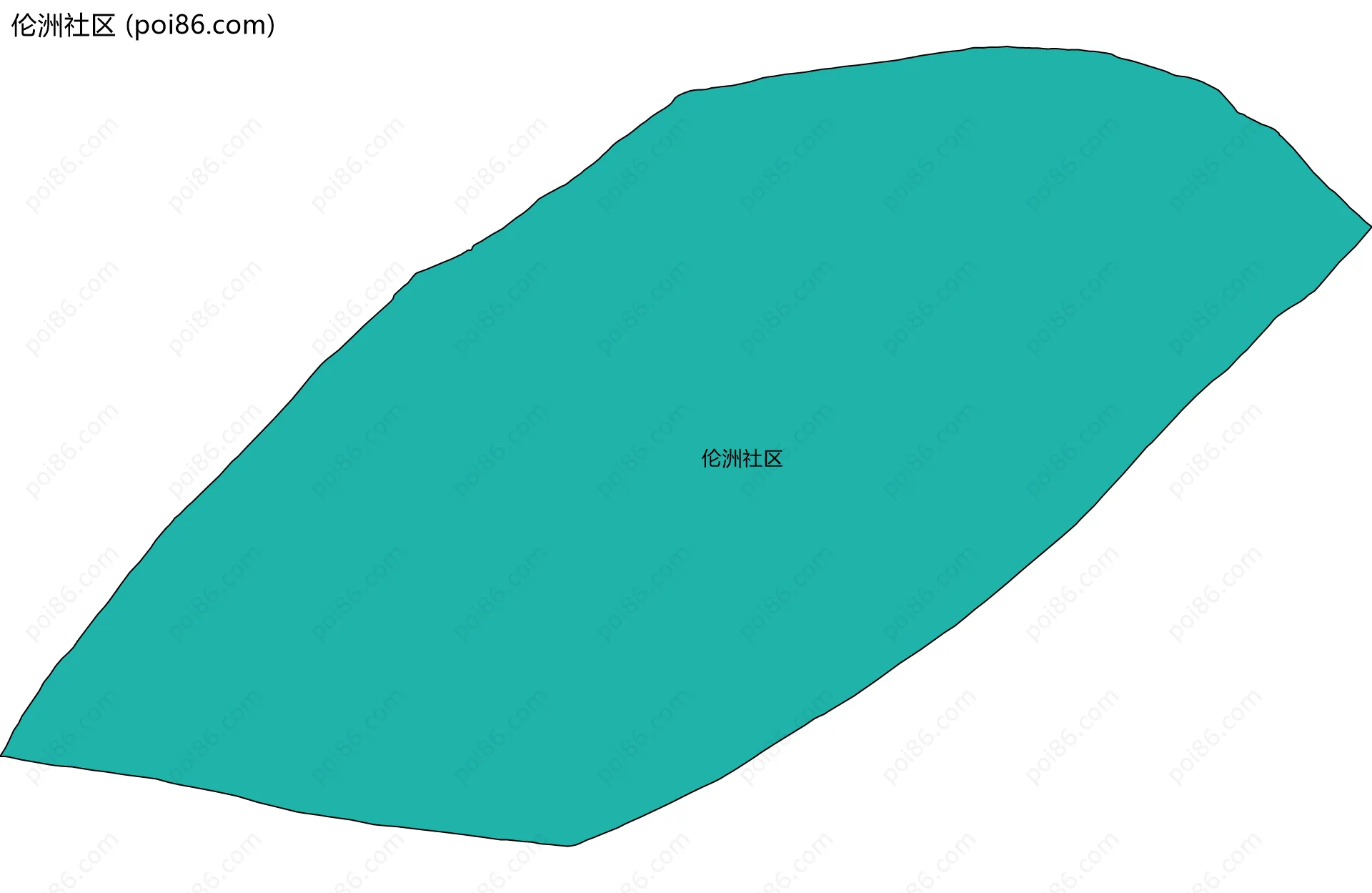 伦洲社区边界地图