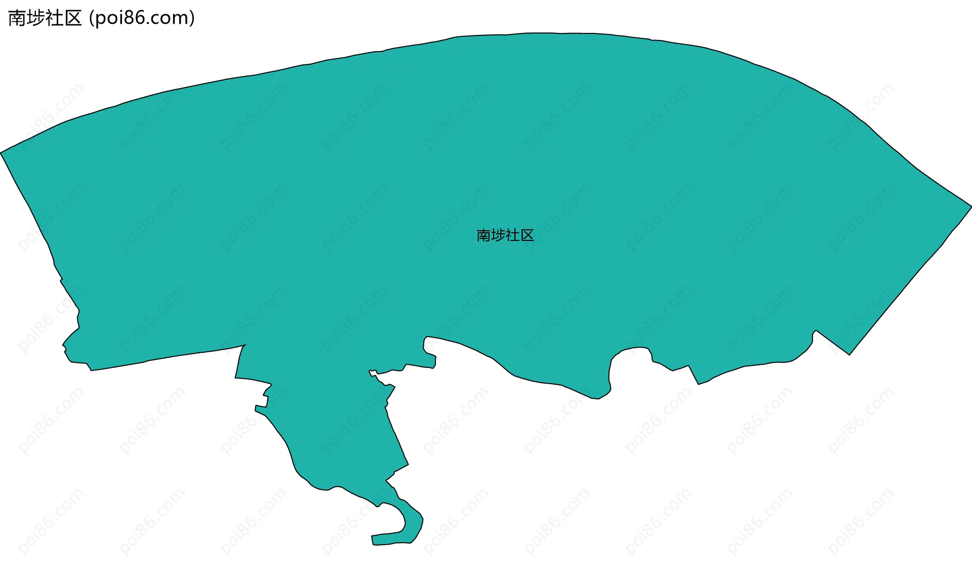 南埗社区边界地图