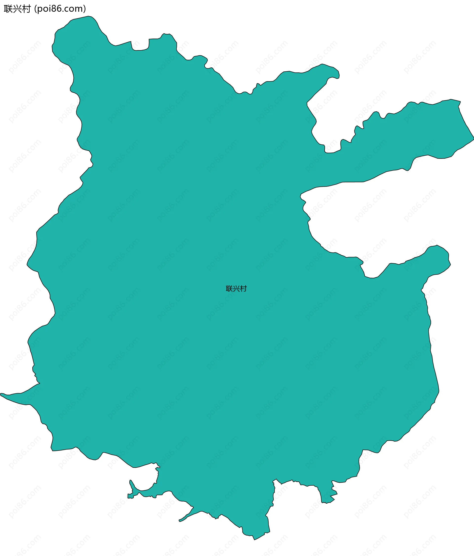 联兴村边界地图