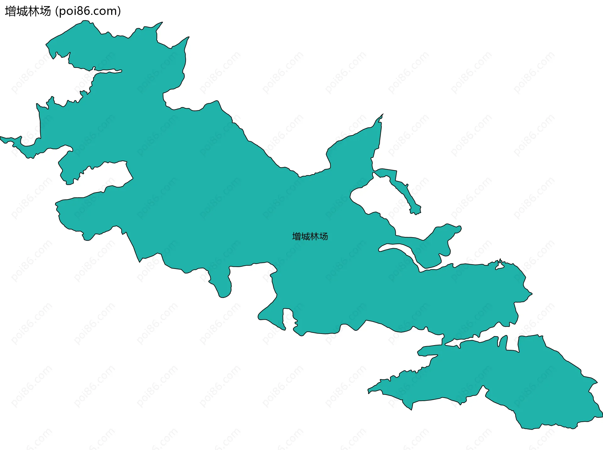 增城林场边界地图