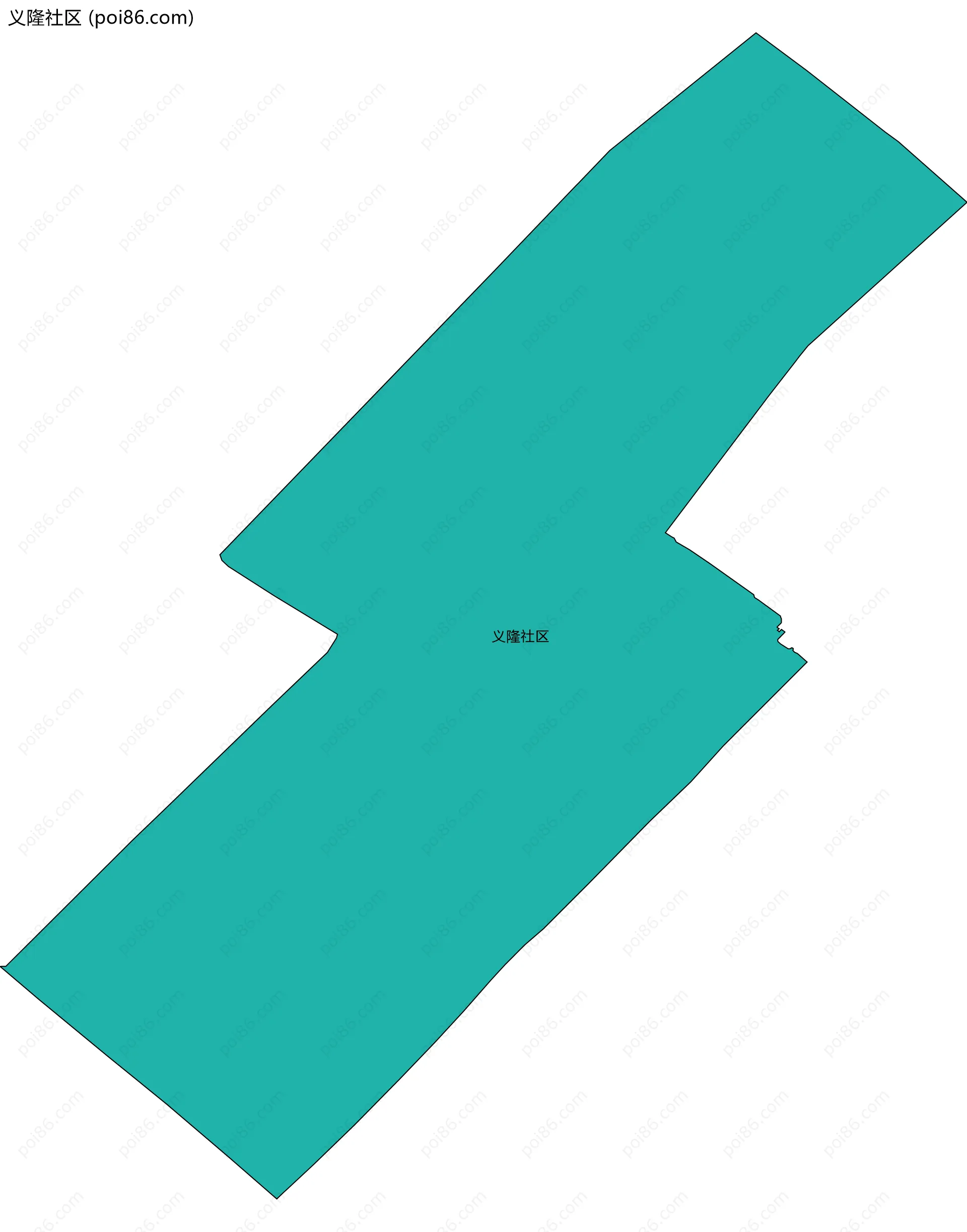 义隆社区边界地图