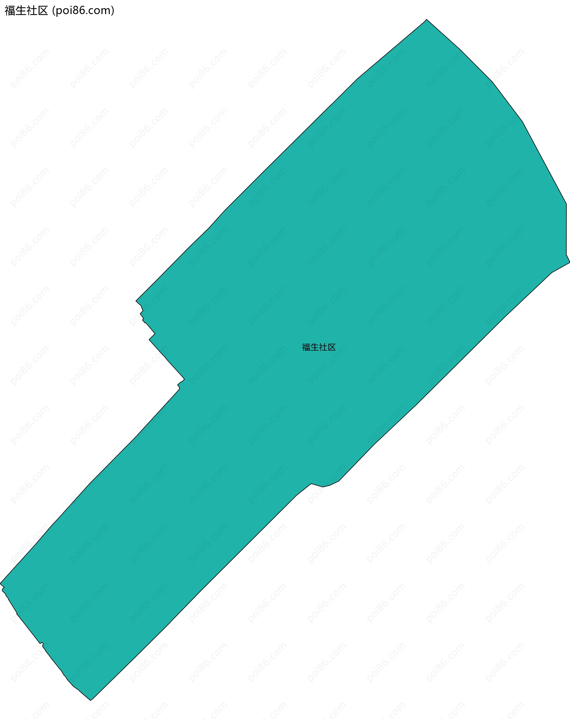 福生社区边界地图