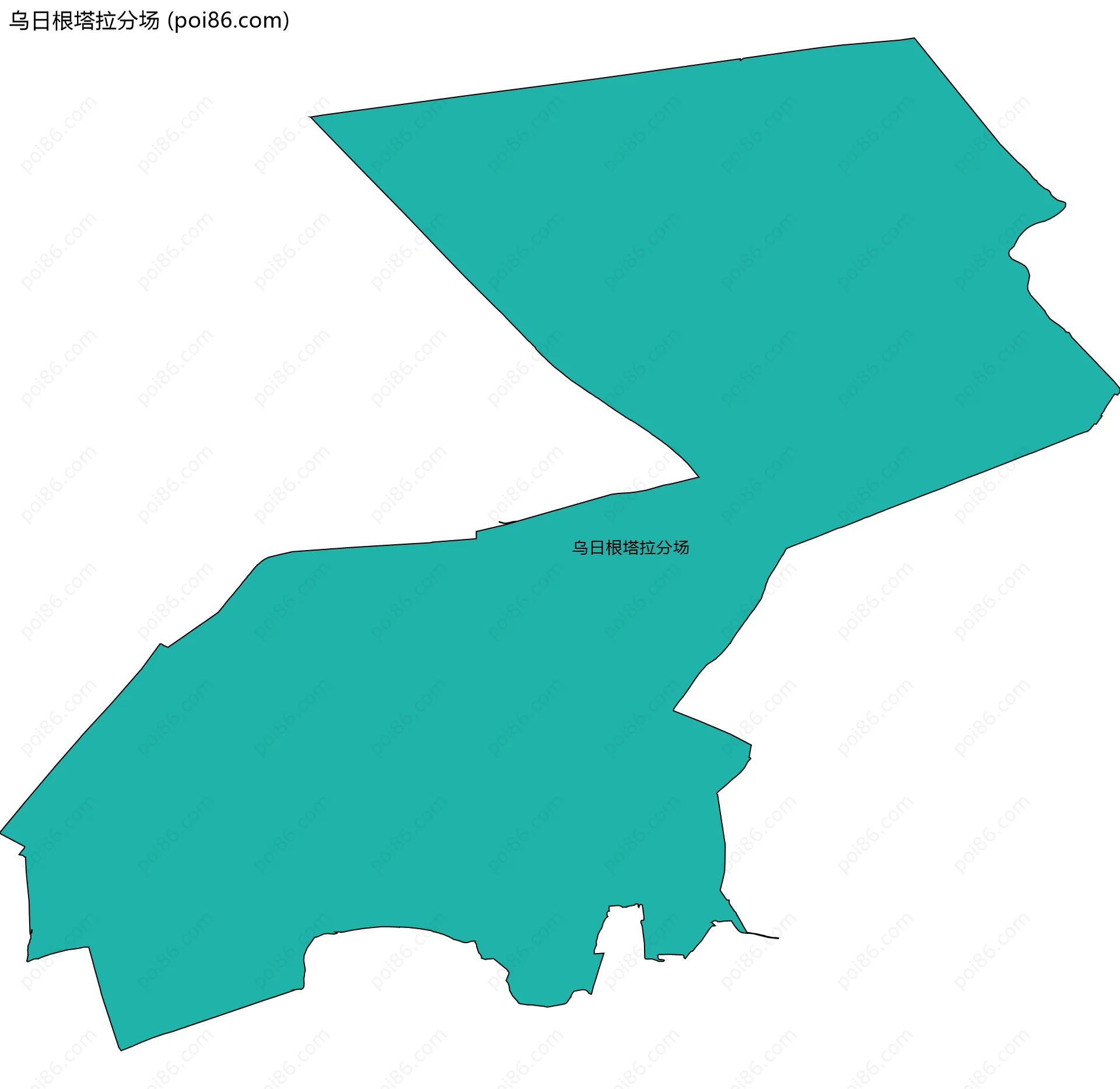 乌日根塔拉分场边界地图