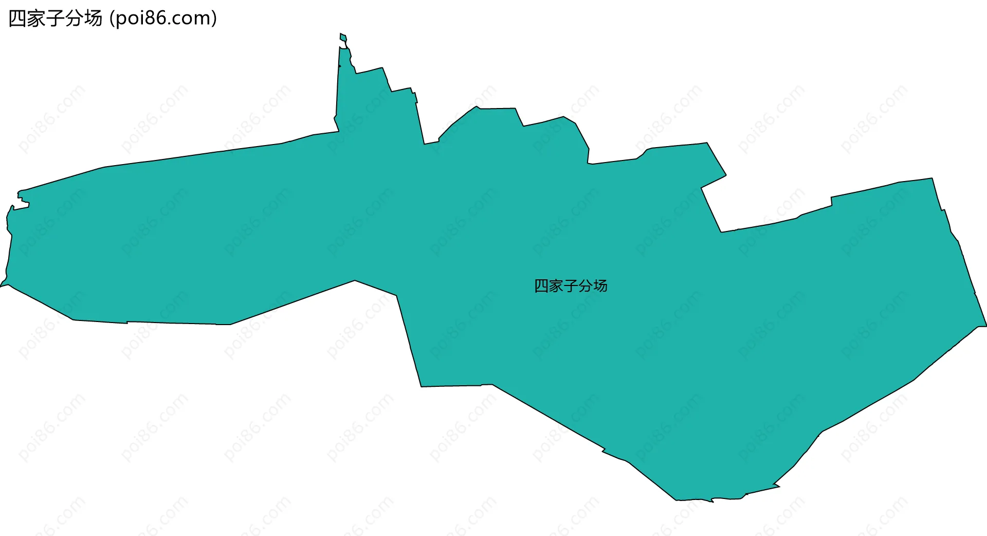 四家子分场边界地图