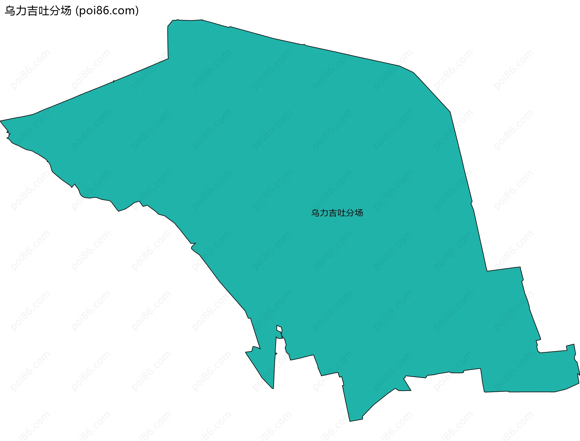 乌力吉吐分场边界地图
