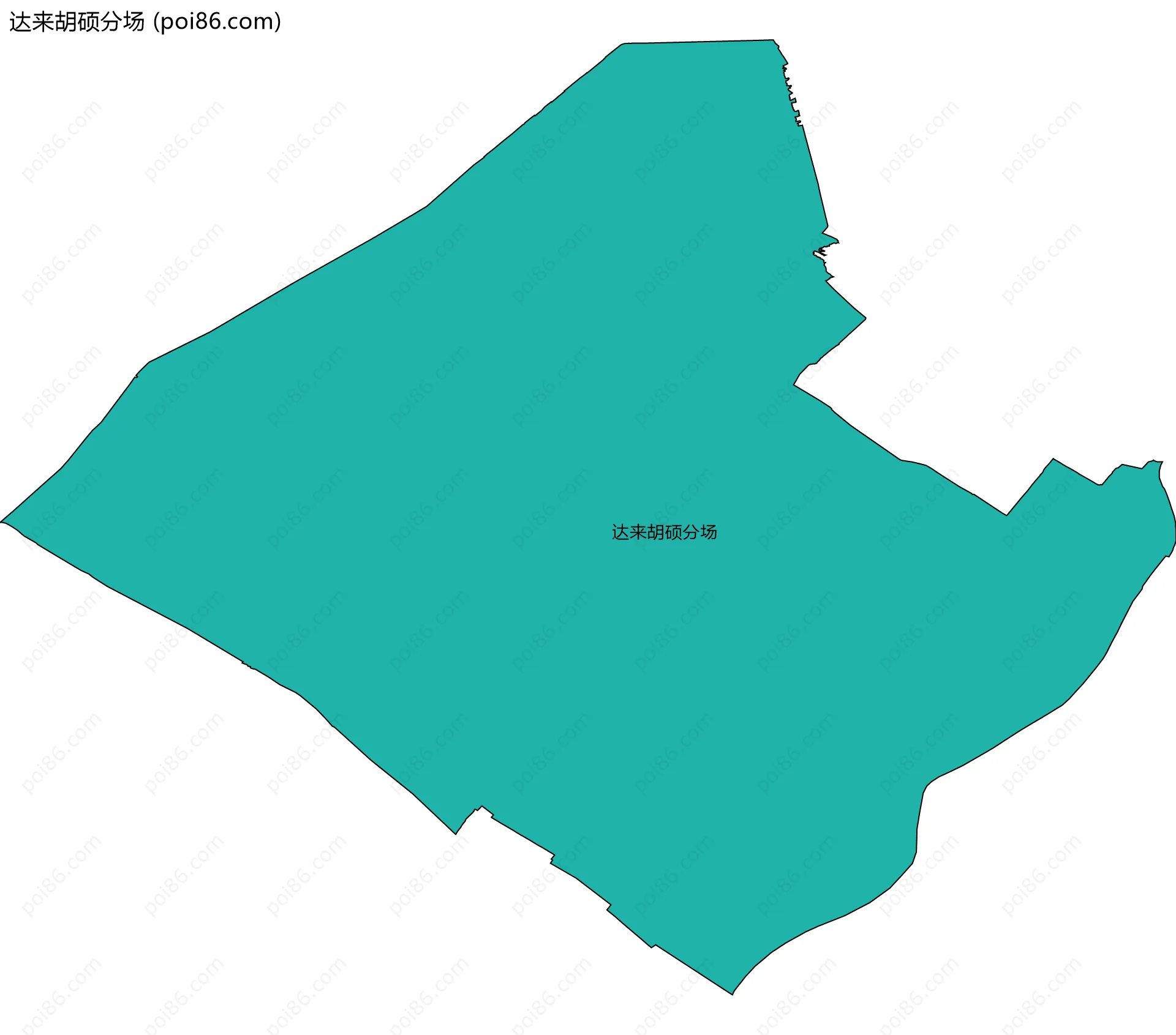 达来胡硕分场边界地图