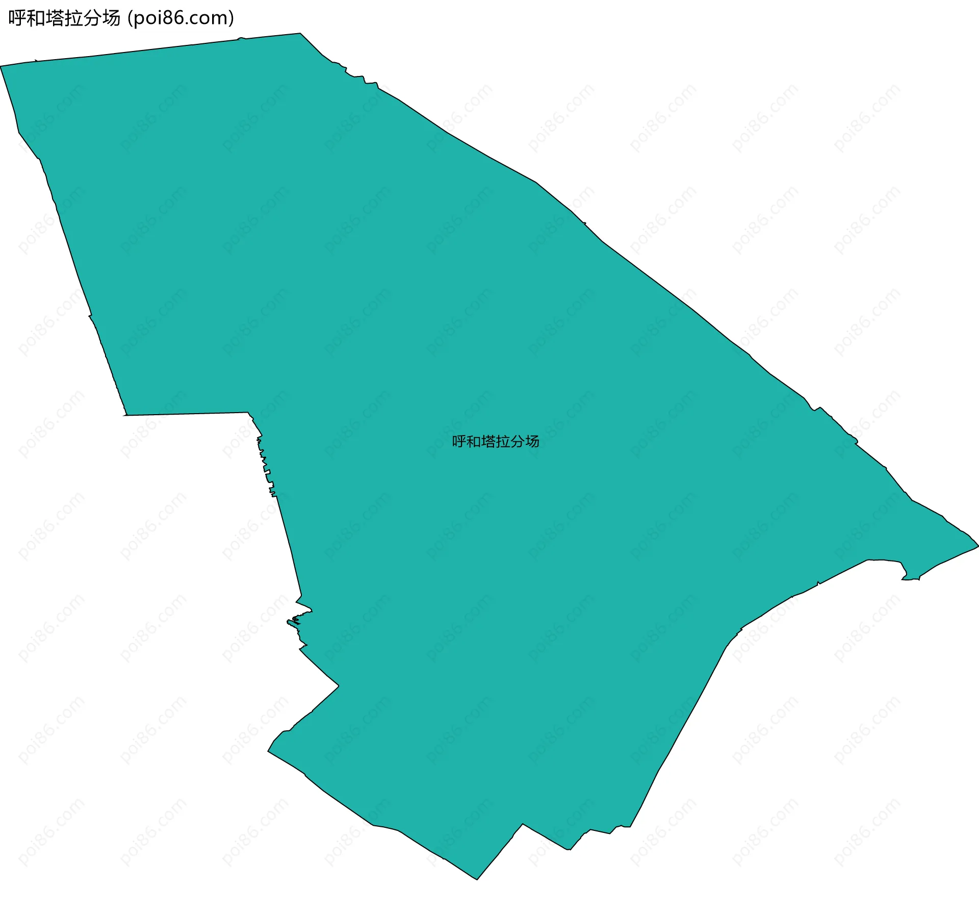 呼和塔拉分场边界地图